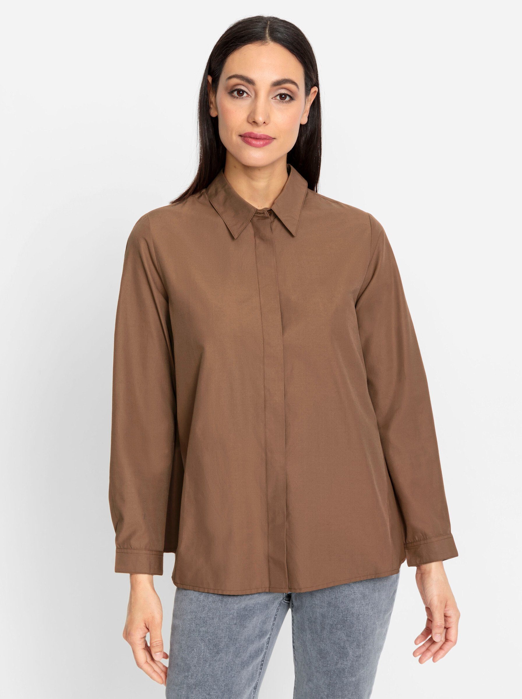 heine Klassische Bluse braun