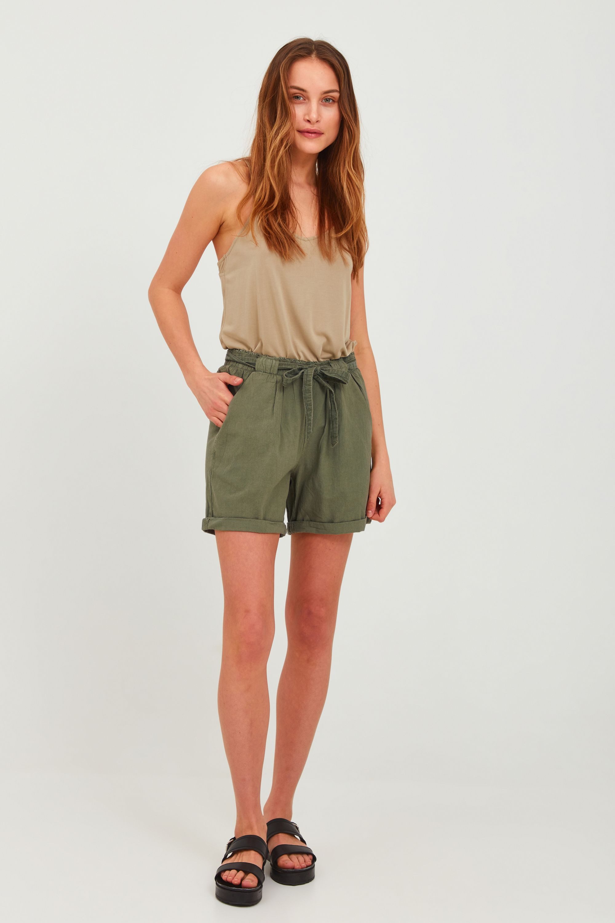 OXMO Chinoshorts OXLINA Chinoshorts mit Gürtel günstig online kaufen