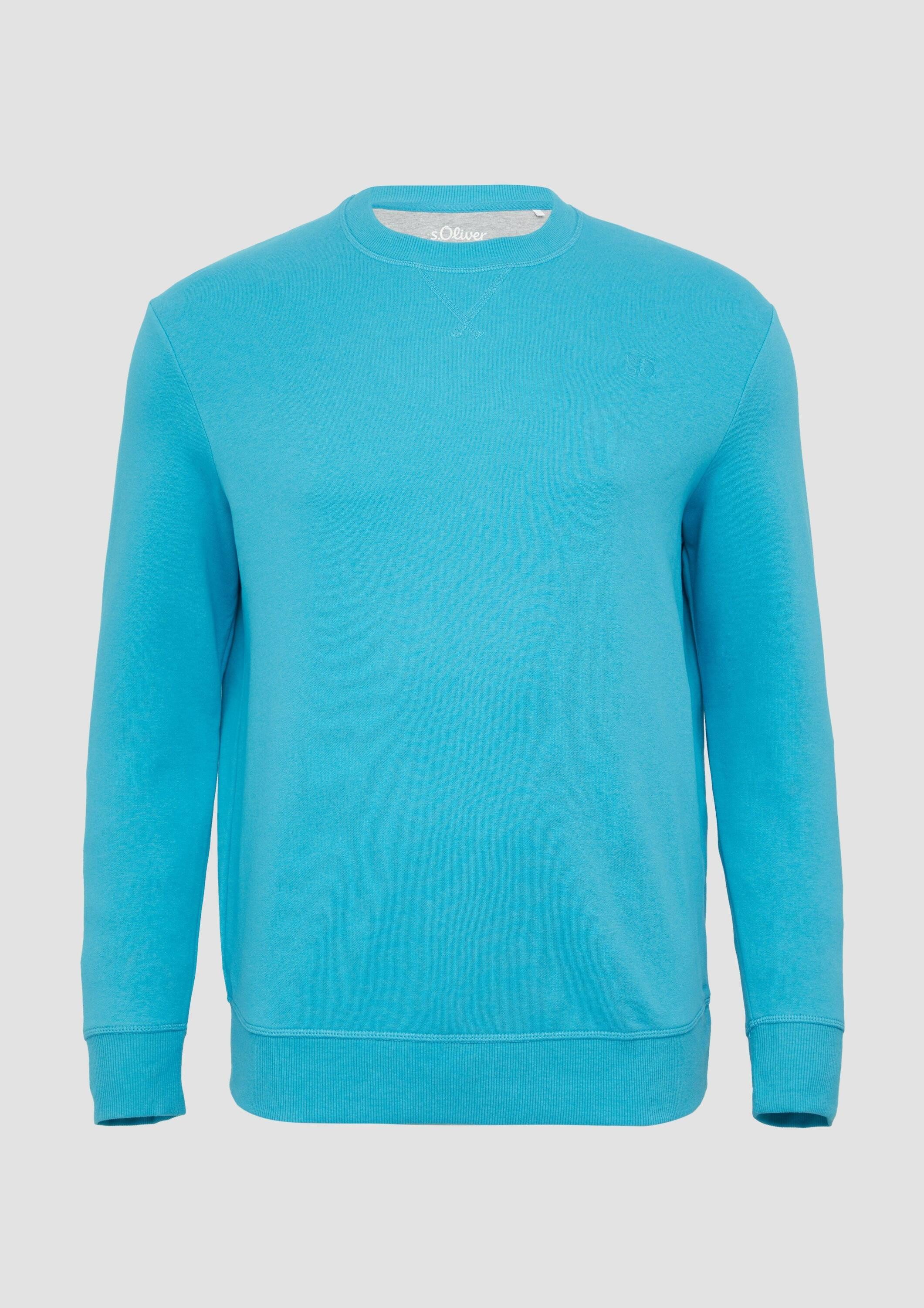 s.Oliver Sweatshirt Sweatshirt Sweatshirt mit Label-Stickerei