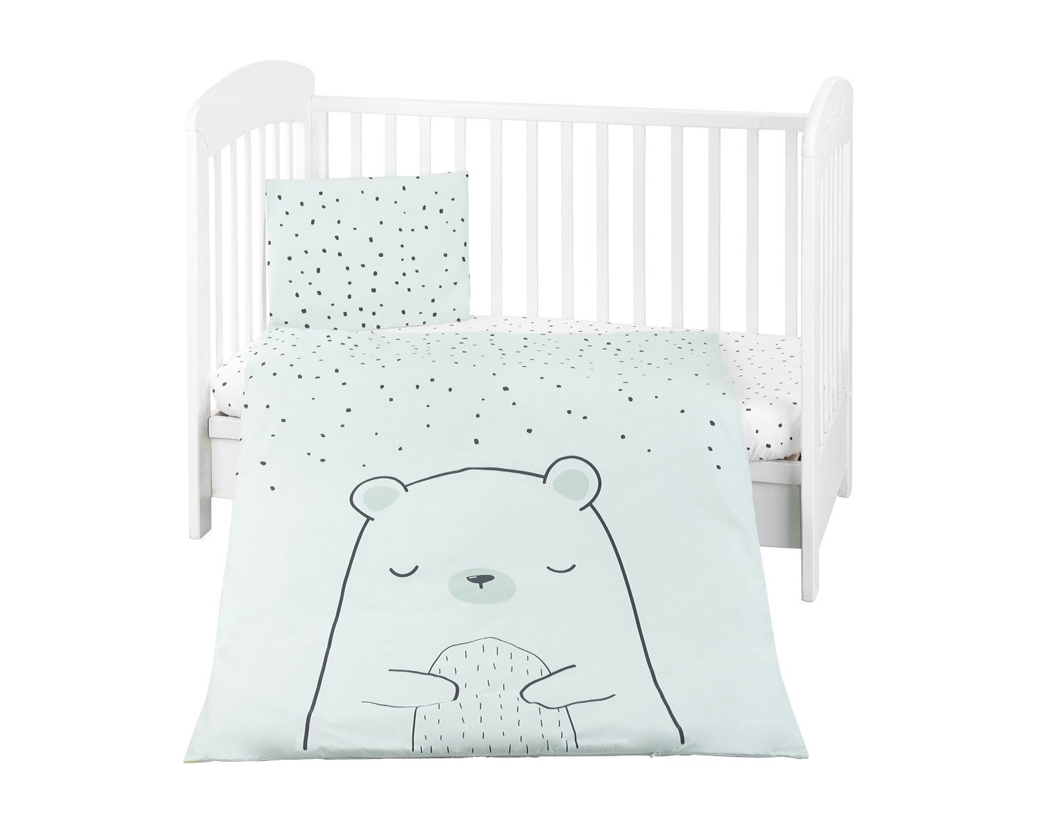 Babybettwäsche Bettwäsche Bär 3-tlg. 135 x 95