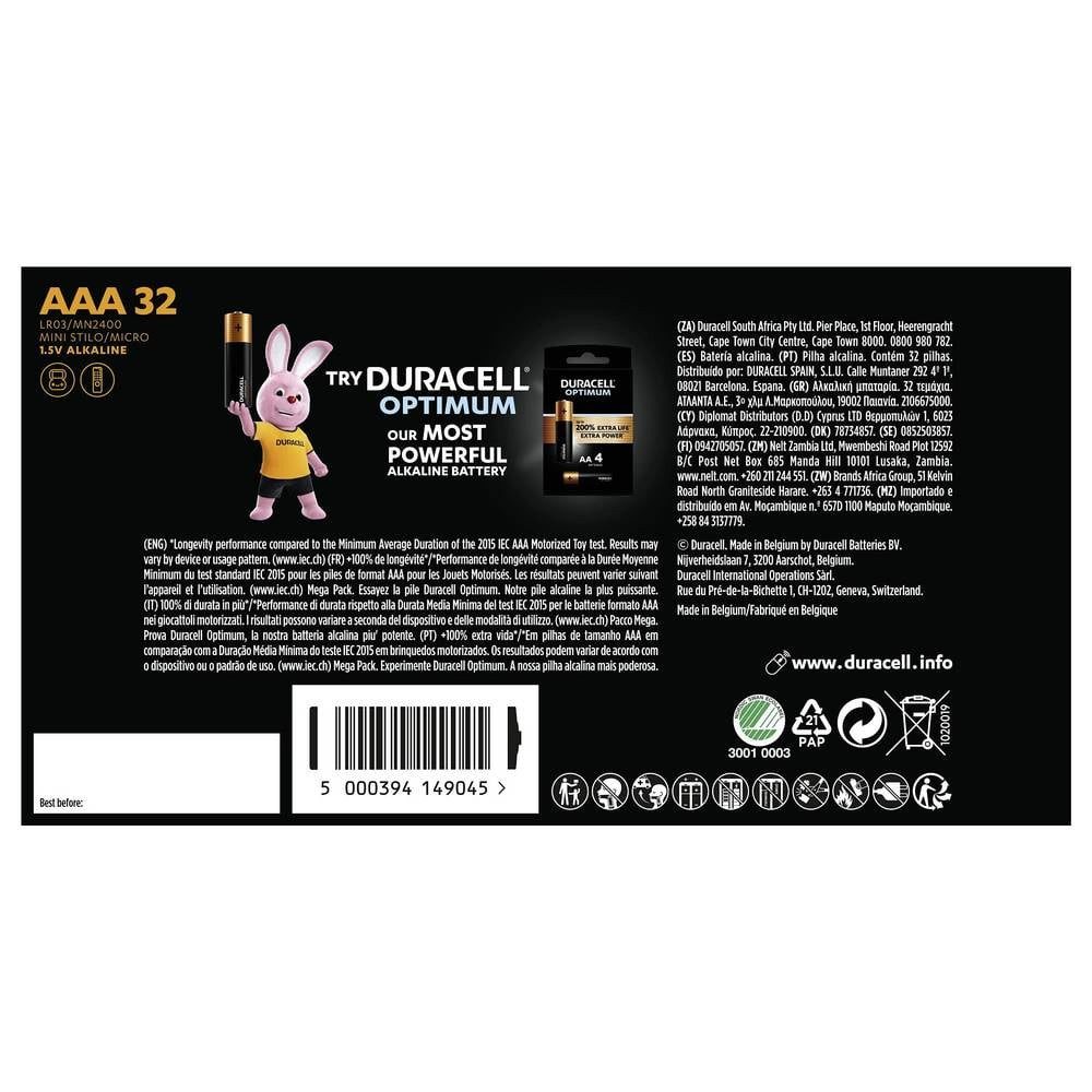 Duracell MN2400 Plus Micro Batterie Plus-AAA BP32 Batterie