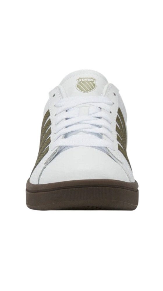 K-Swiss Court Tiebreak II (Leder) 2025 weiss/olive Herren Sneaker