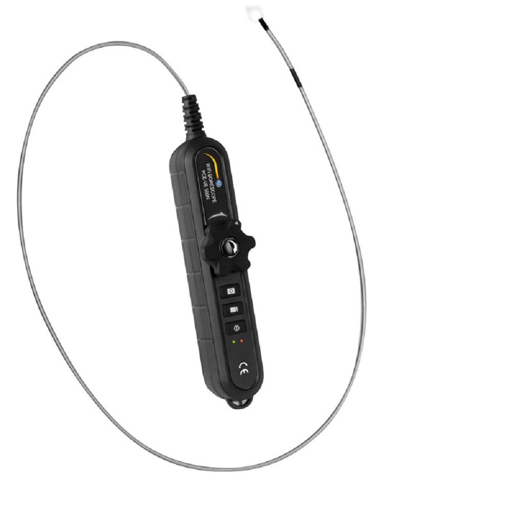 500N Inkl. schwenkbar, per beweglicher Inspektionskamera Kamera WiFi Instruments (Wi-Fi), Kamerakopf) Bildübertragung Tragekoffer, (WLAN PCE PCE-VE um Wifi, Endoskop Industrie 180°