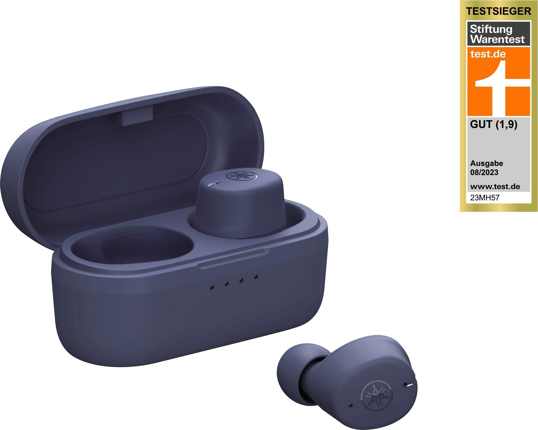 Yamaha TW-E3C In-Ear-Kopfhörer (Clear Voice Call, Gaming Modus, Ambient Sound, Listening Care) blau