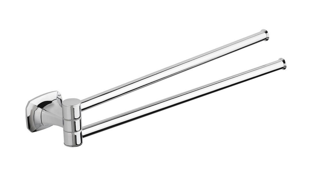 Metaform Handtuchhalter AIDA Doppelhandtuchhalter, drehbar 320mm, Chrom, Metaform-AI021