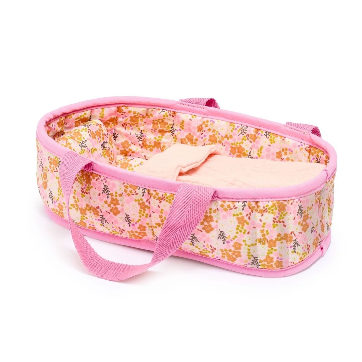 DJECO Babypuppe Pomea Mini-Puppe Barbara mit weichem Körper und Babykörbchen, 20 cm – Bild 5 von 5