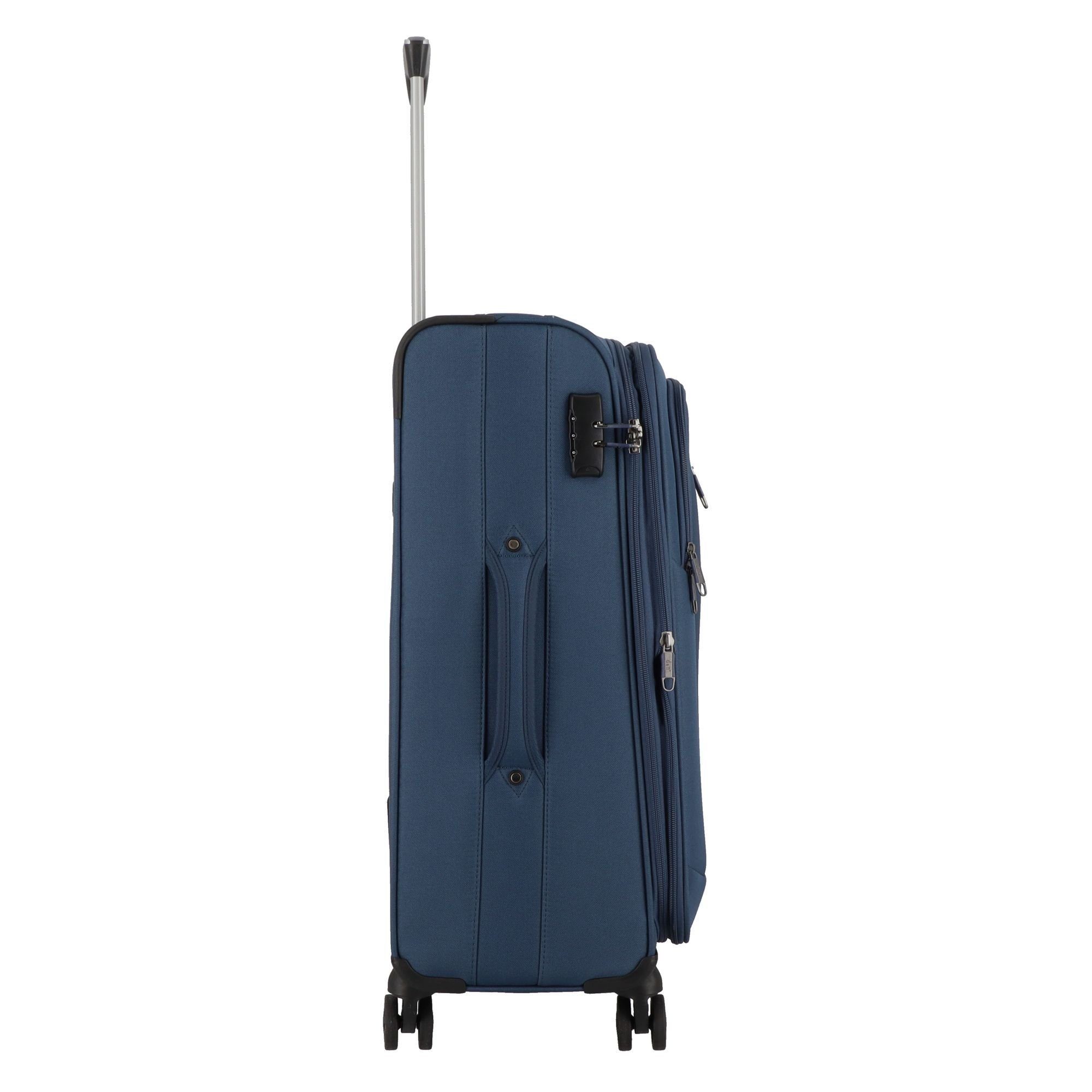 D&N Weichgepäck-Trolley Travel Line 6864, 4 Rollen, Polyester