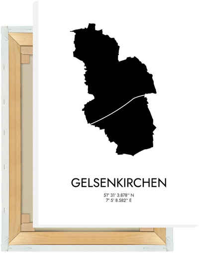 MOTIVISSO Leinwandbild Gelsenkirchen Koordinaten #3