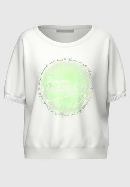 bianca Print-Shirt CHRISTINA mit farbigem Frontmotiv und coolem Wording