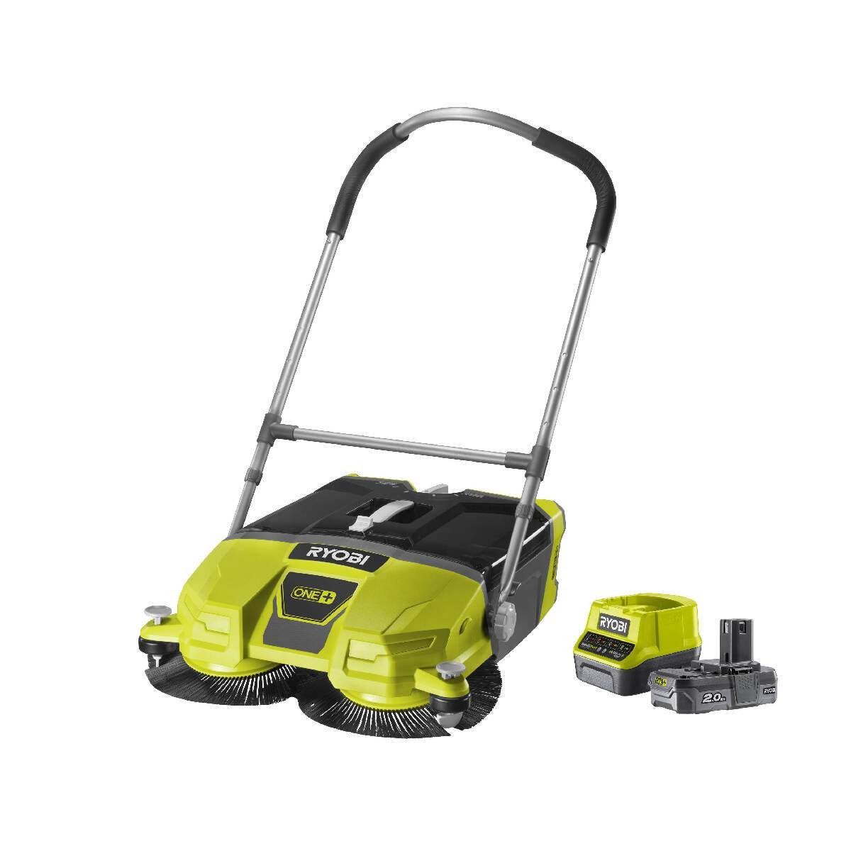 RYOBI Kehrmaschine RYOBI Akku-Kehrmaschine mit Akku Kehrbesen Straßenkehrer ONE+ 18V
