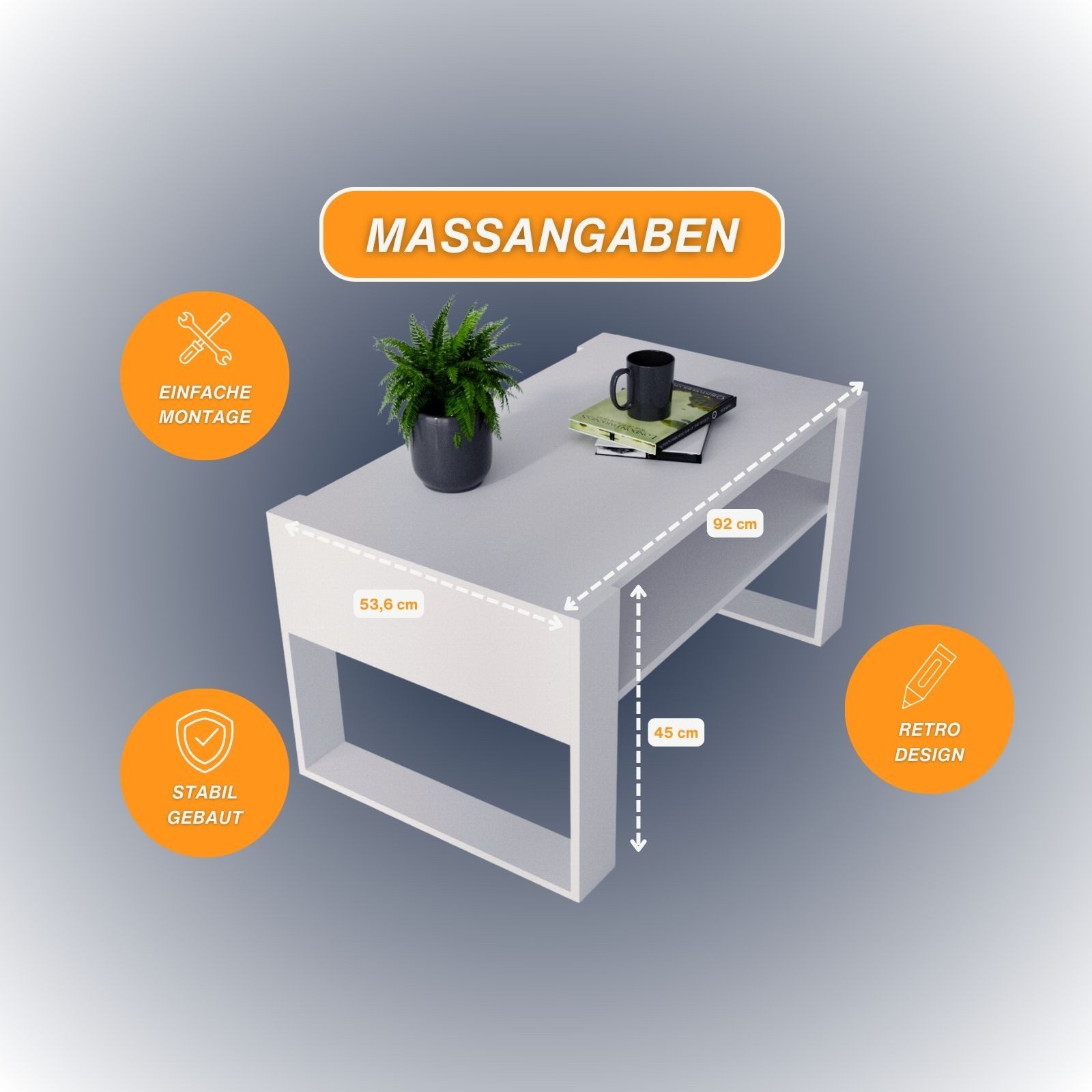 Raumhirsch Furniture Couchtisch Karo92 modern & günstig online kaufen