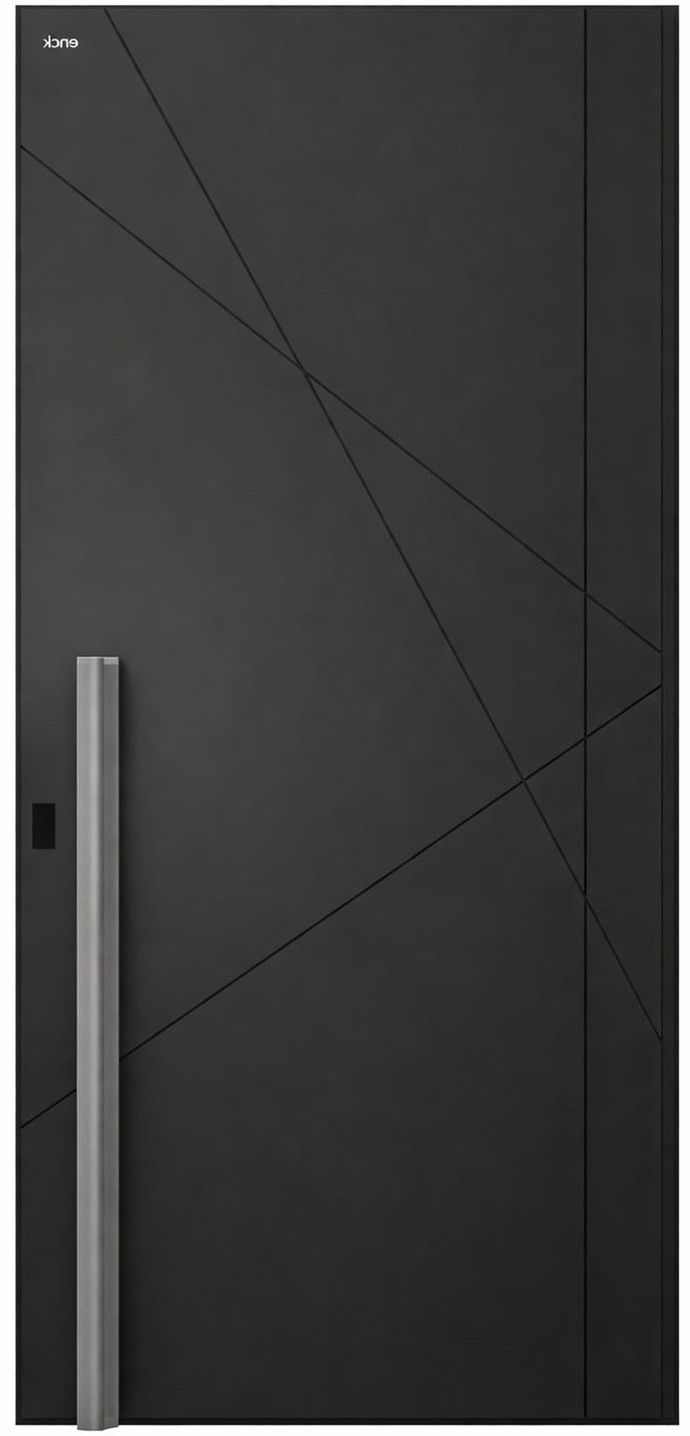 Xlmoebel Zimmertür Moderne schwarze Aluminium-Drehtür für Ferienhäuser, Made in Europa