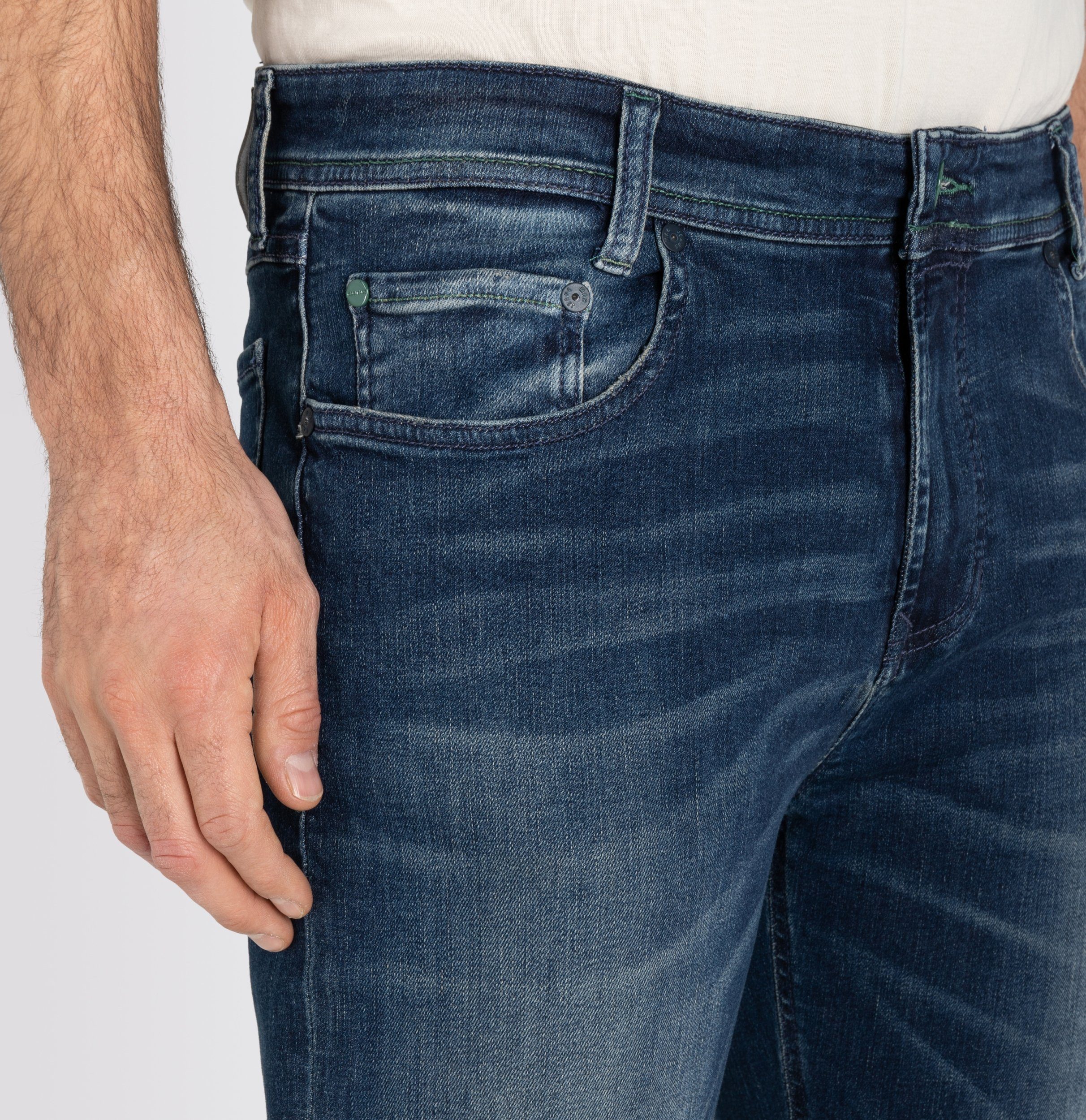 dark MAC used MacFlexx blue 5-Pocket-Jeans authentic