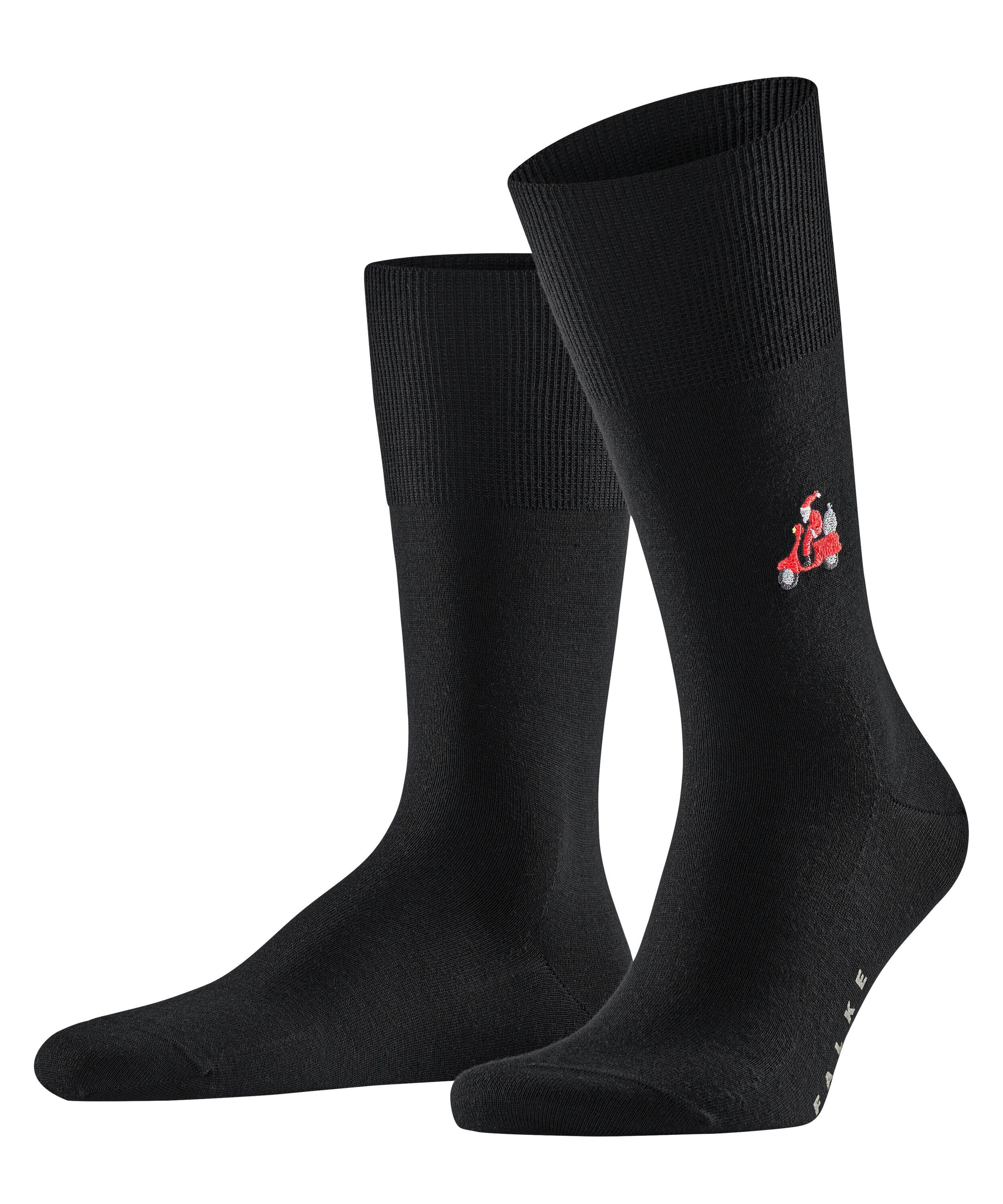 FALKE Socken Airport Driving Santa (1-Paar) black (3000)