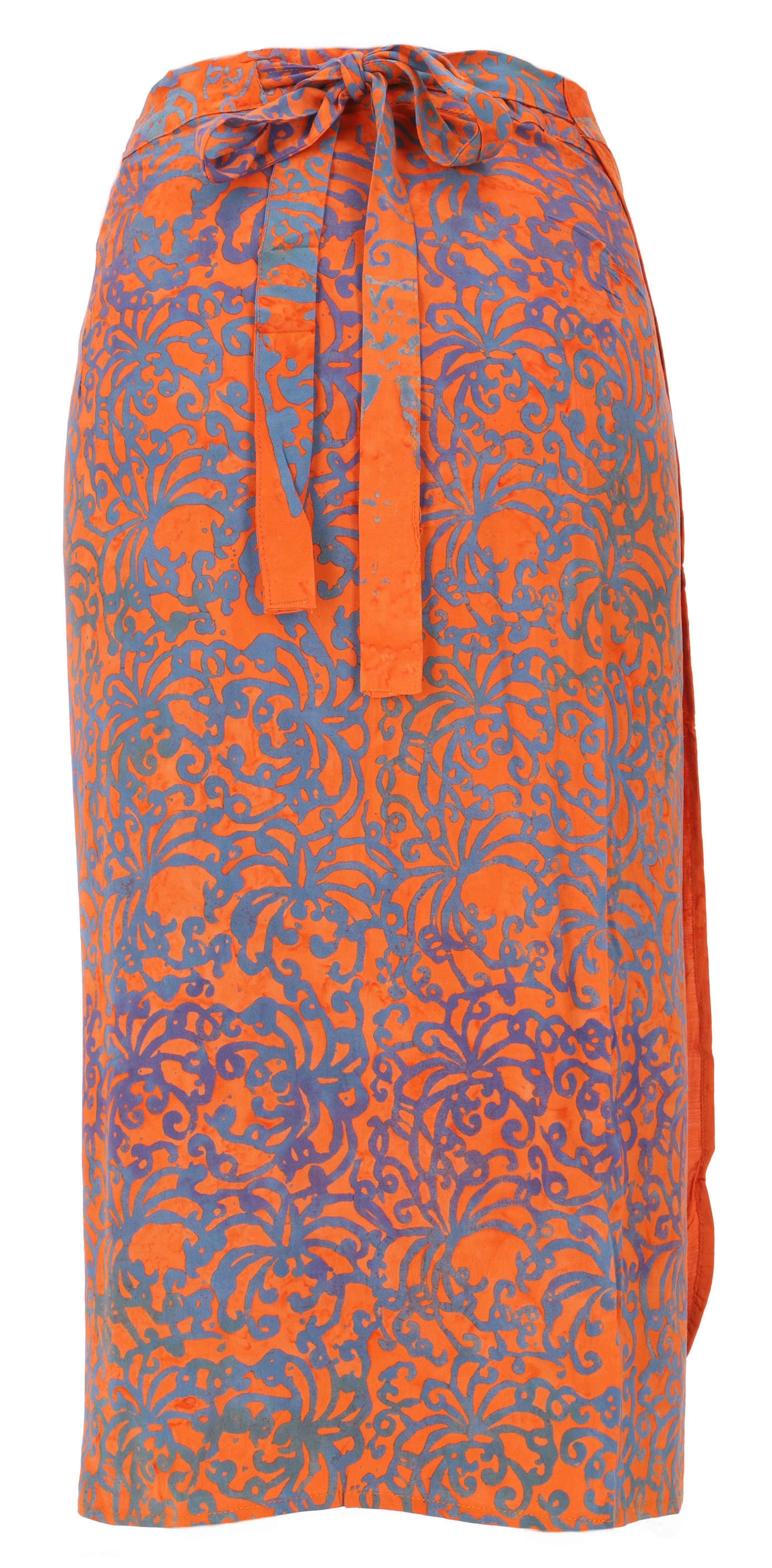Guru-Shop Minirock 3/4 Wickelrock, Bali Sarong günstig online kaufen