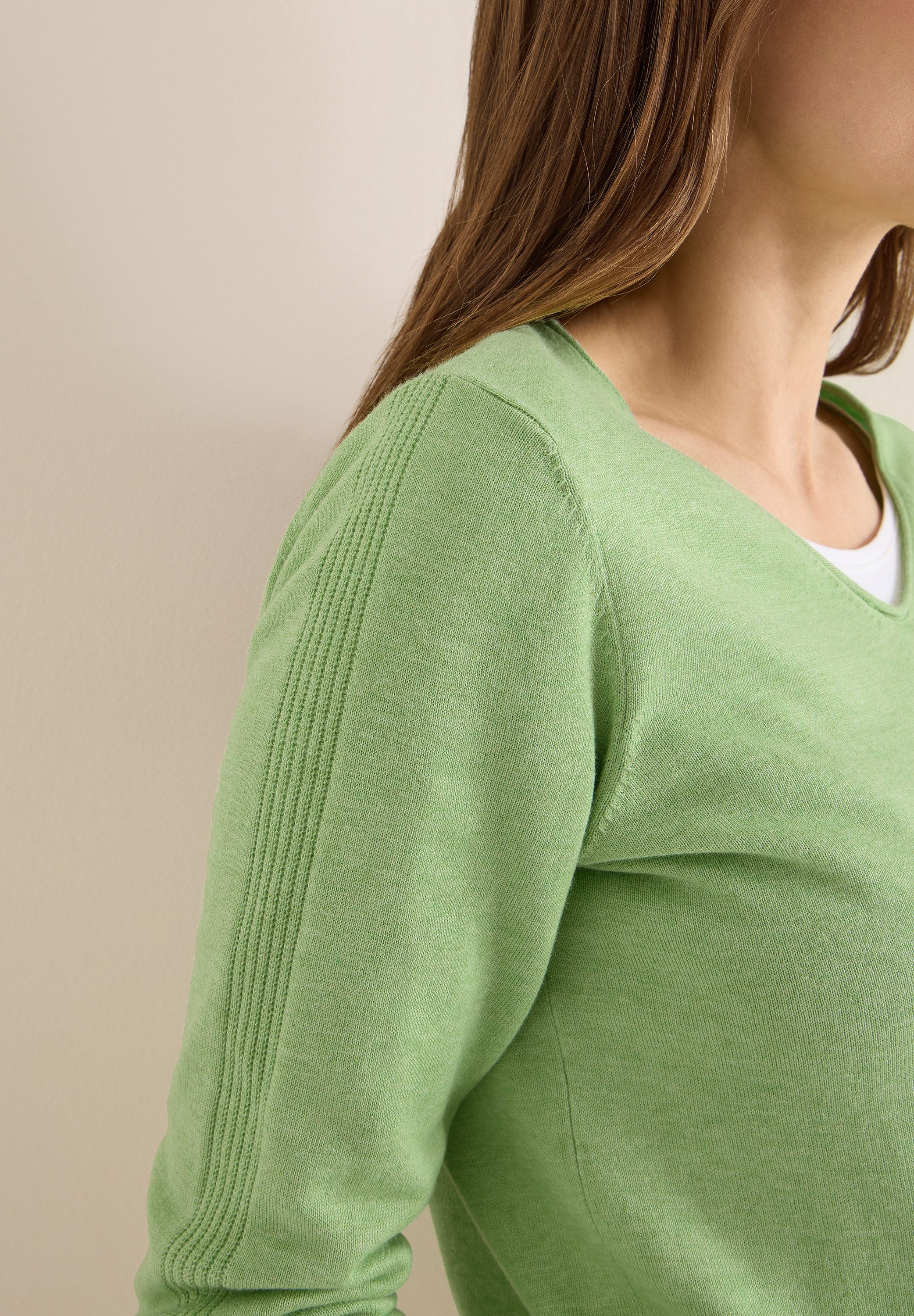 CECIL Strickpullover mit V-Ausschnitt