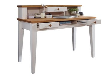 Woodroom Schreibtisch Hjo, Kiefer massiv, gewachste Oberfläche