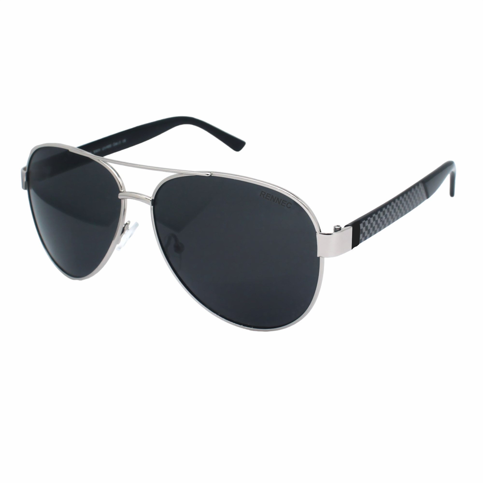 Rennec Sonnenbrille (Große Piloten Sonnenbrille Gestell in Chrom Silber sch günstig online kaufen