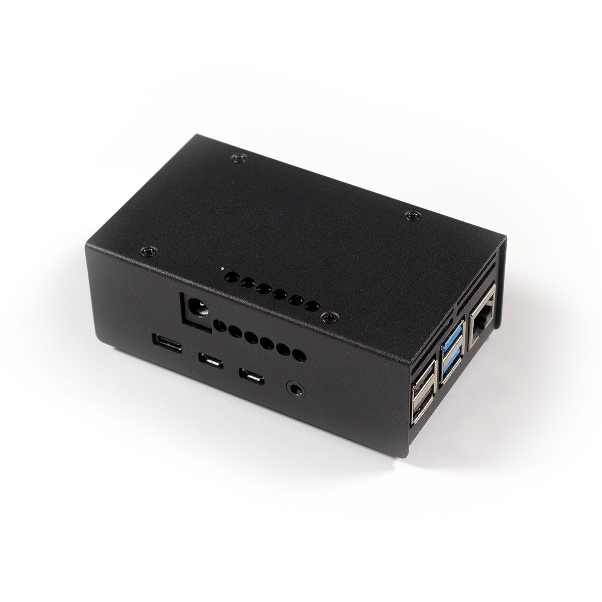 PC-Gehäuse Stahl Gehäuse für HiFiBerry AMP und Raspberry Pi 4 - schwarz