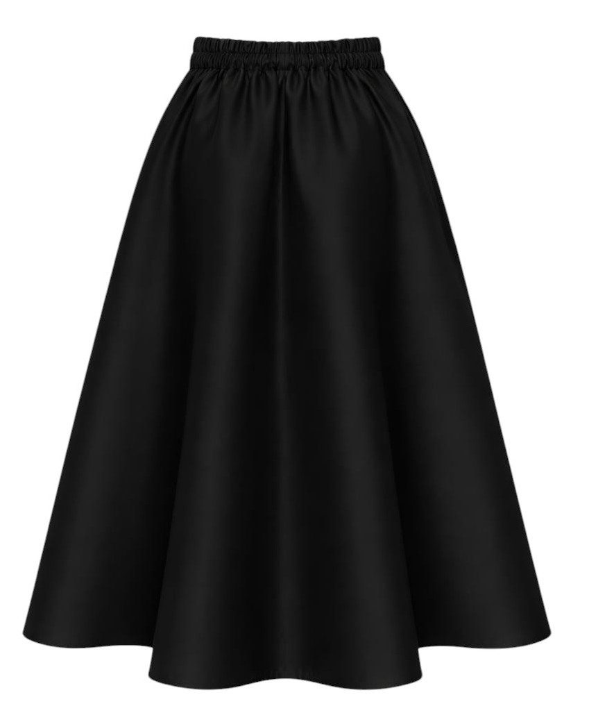 Mississhop A-Linien-Rock Damen Abendlicher Maxirock – eleganter Anlass Rock, formstabil, S/M