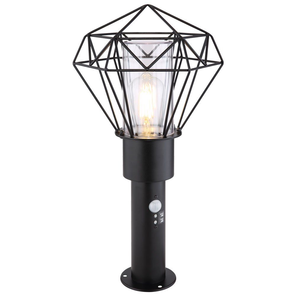 GLOBO LIGHTING Außen-Stehlampe, Leuchtmittel nicht inklusive, Außenleuchte Stehleuchte IP44 Gartenlampe schwarz