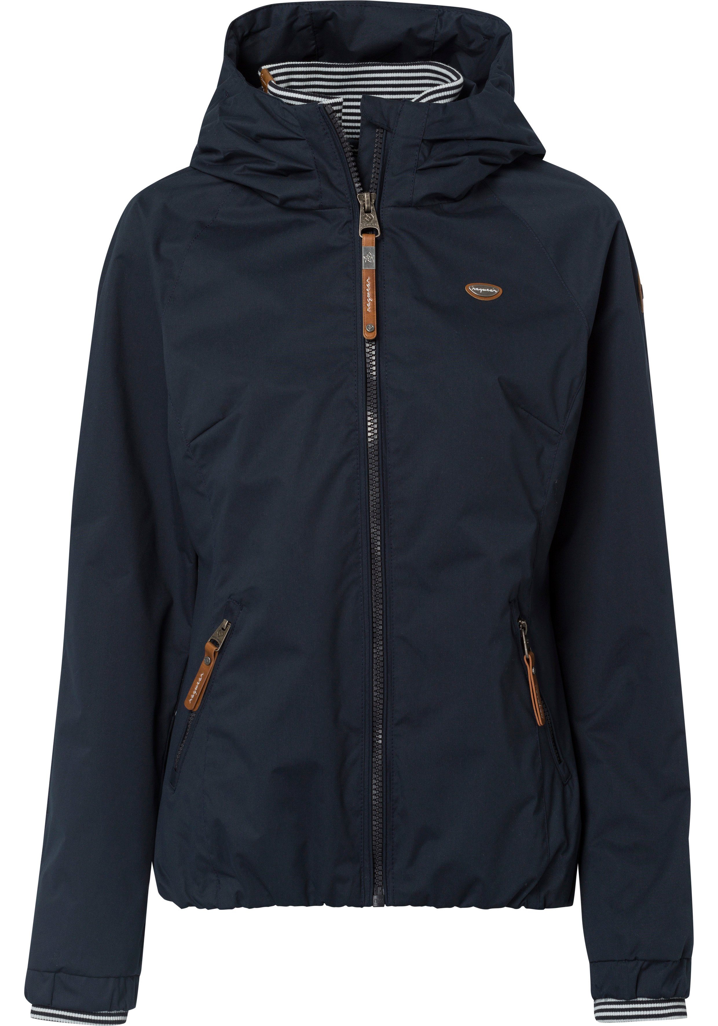 Ragwear Outdoorjacke DIZZIE UNI Übergangsjacke O navy trendige mit Kapuze