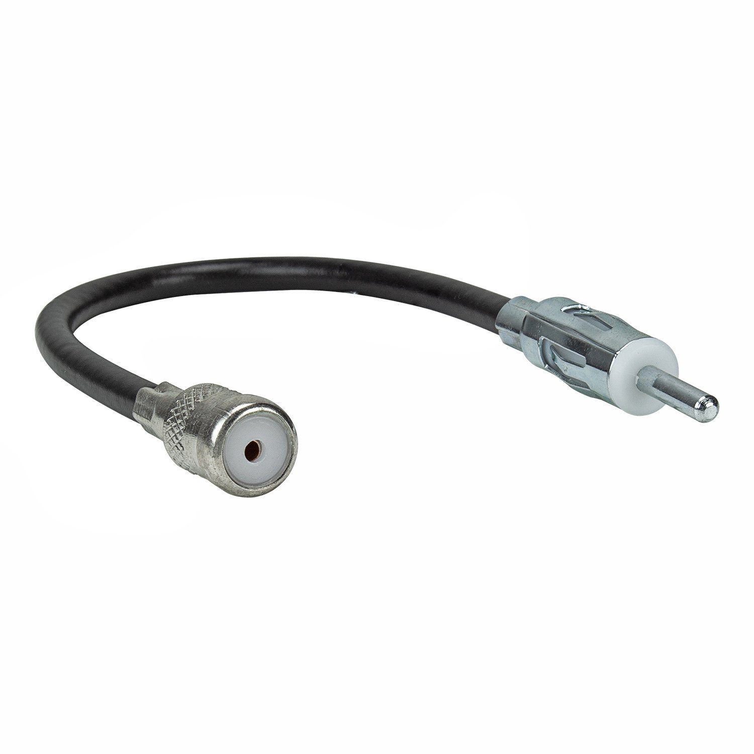 tomzz Audio Antennenadapter flexibel DIN Stecker (M) auf ISO Kupplung (F) mit Kabe KFZ-Adapter