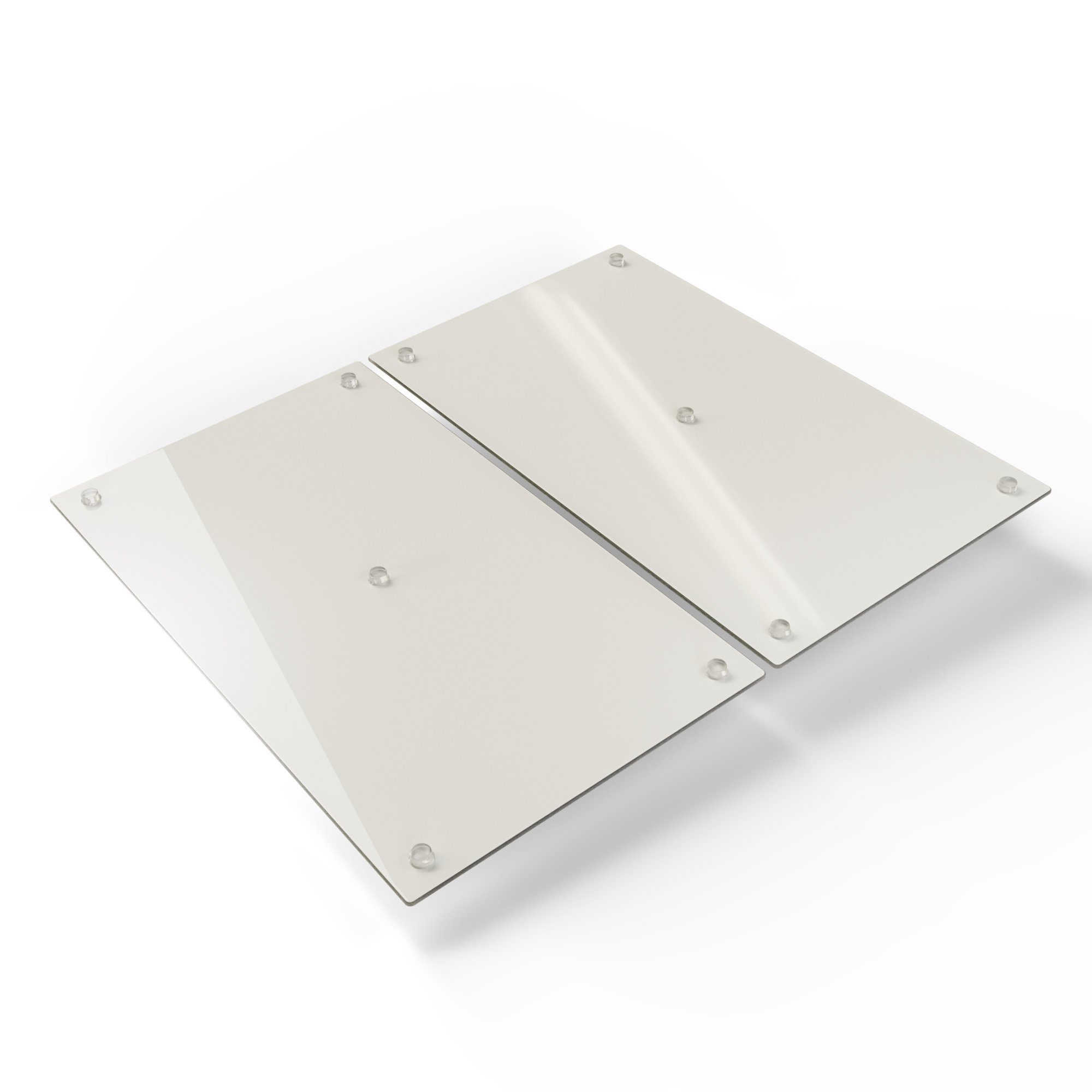 DEQORI Herdblende-/Abdeckplatte 'Feurige Tropfen', Glas, (2 tlg), Herdabdeckplatte Ceranfeld Herd Platte Abdeckung Glasplatte