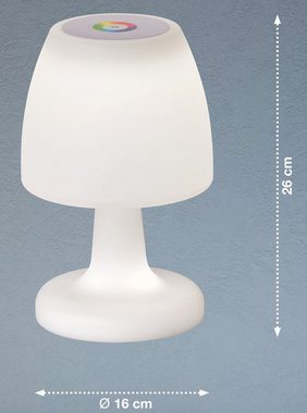 easy! BY FHL LED Außen-Tischleuchte Barletta, RGB, LED fest integriert, Warmweiß