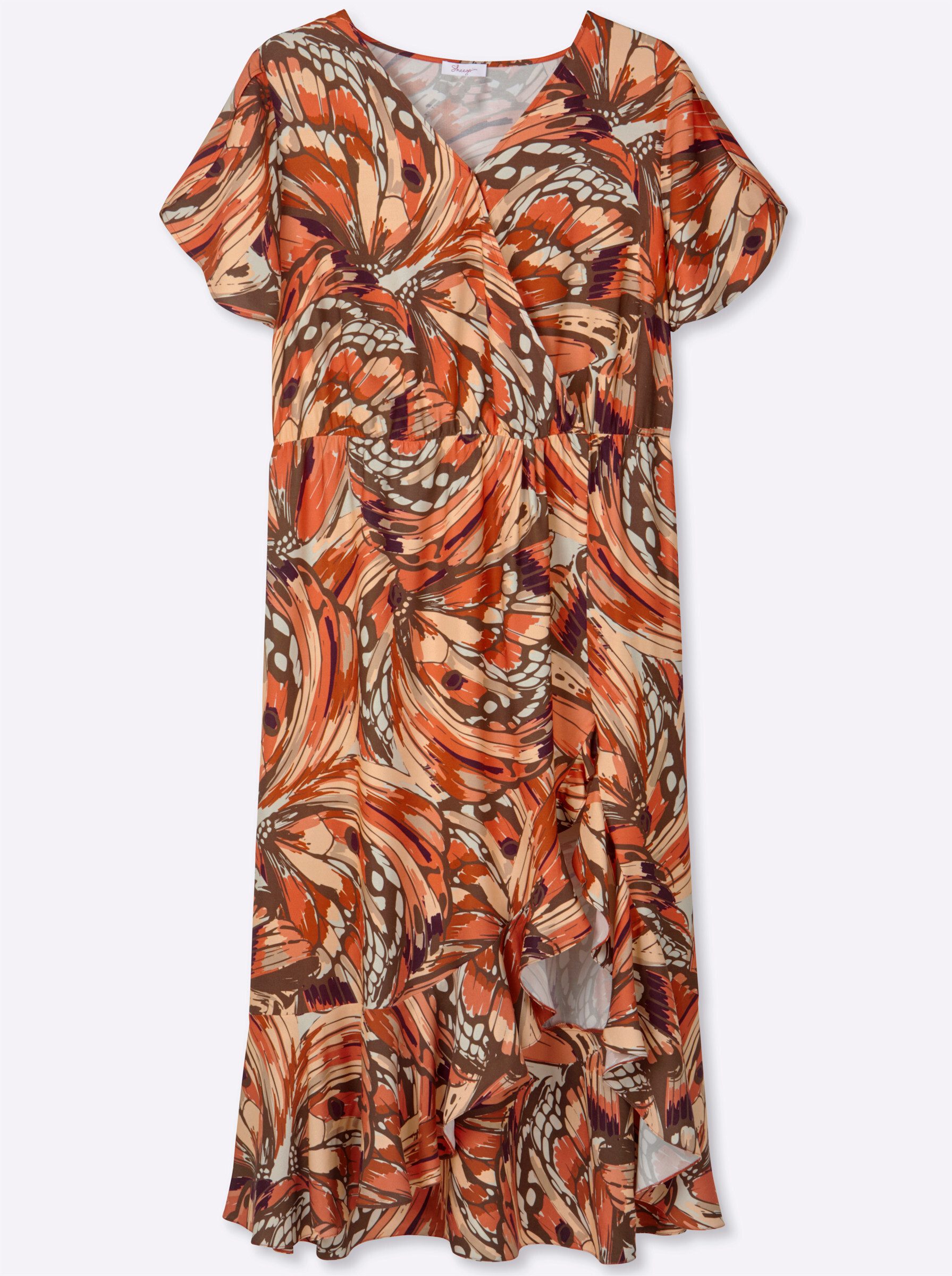 Sheego Etuikleid Kleid Kurzarm