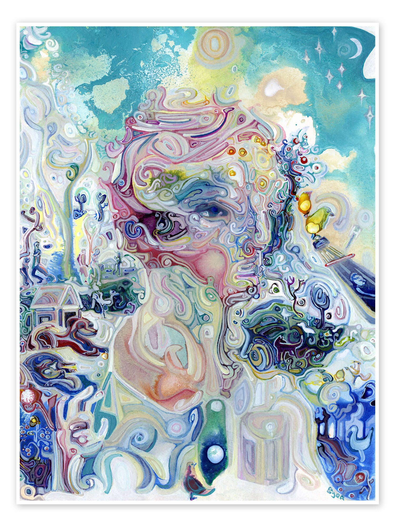 Wandbild Ich vermisse dich