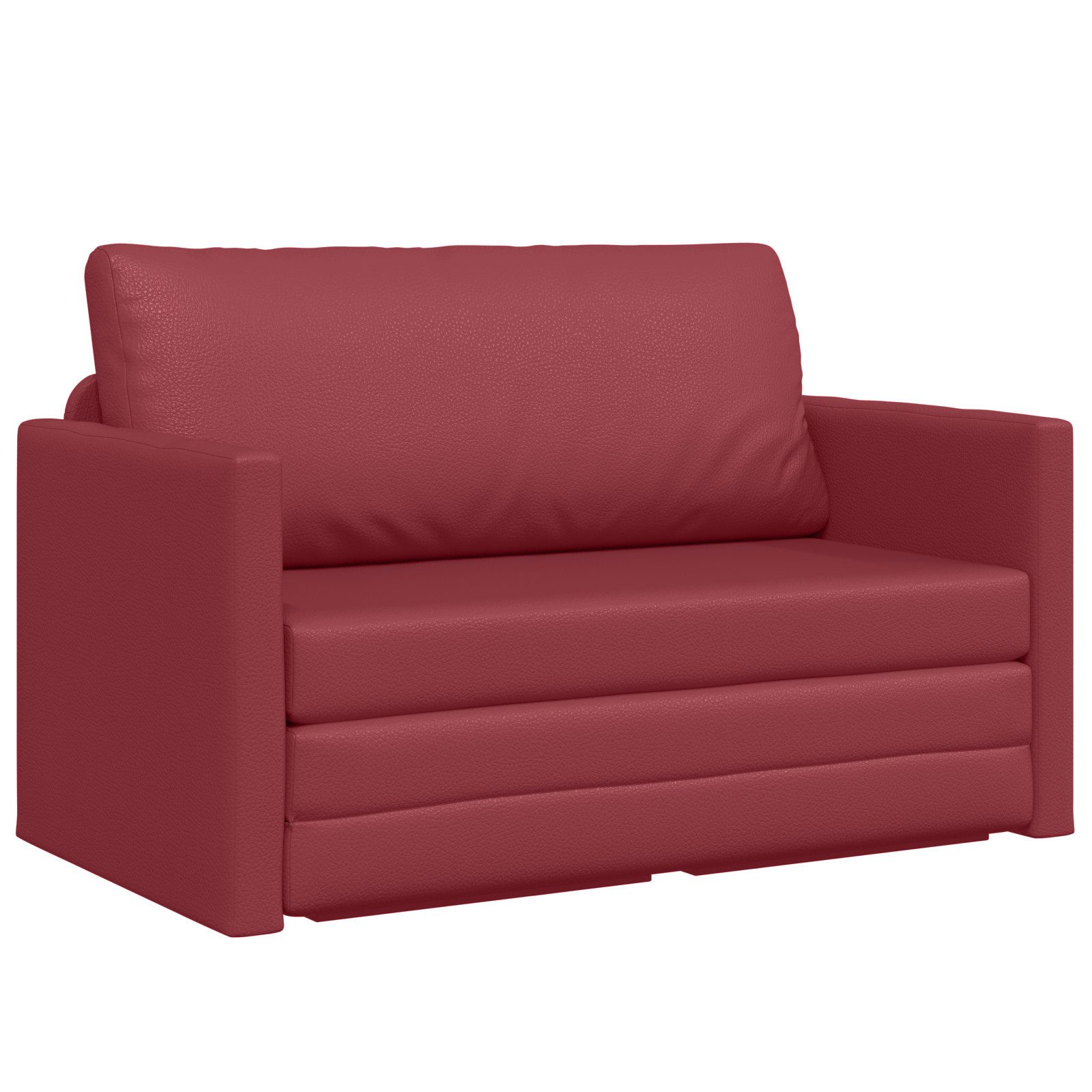 vidaXL Sofa Boden Schlafsofa 2-in-1 Weinrot günstig online kaufen