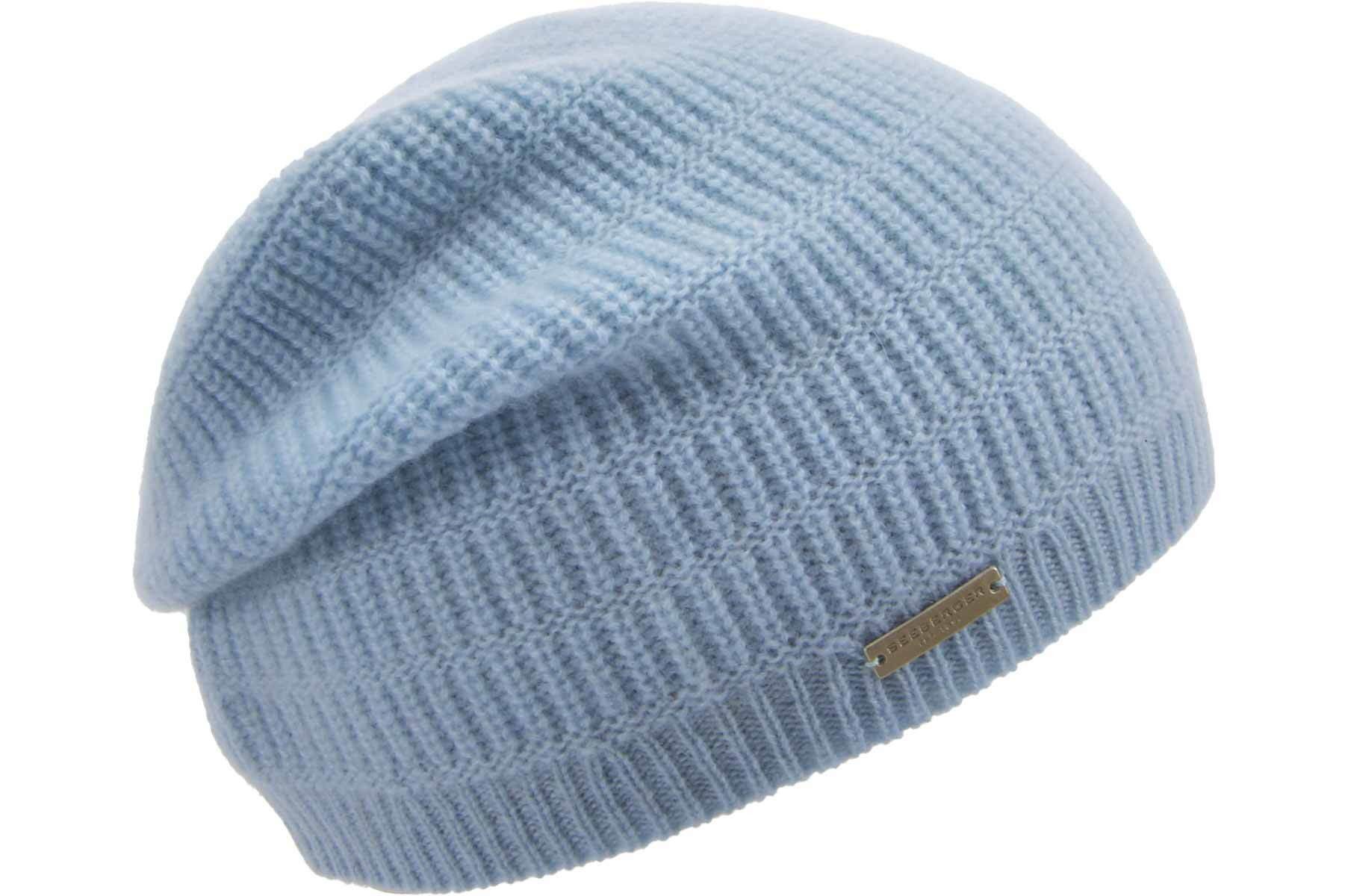 Seeberger Strickmütze Cashmere Mütze in Stäbchenmuster 19596-0 günstig online kaufen