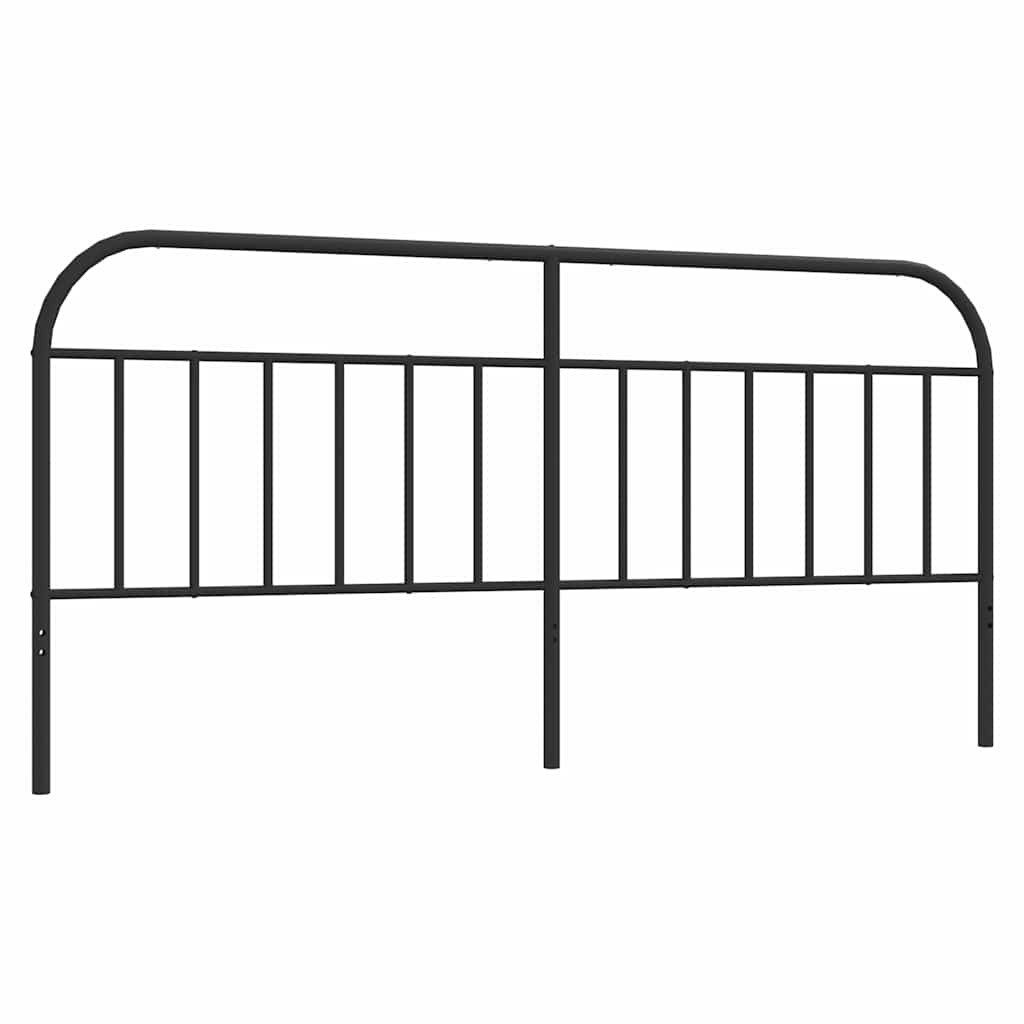 vidaXL Bett Ersatz-Kopfteil Metall Schwarz 193 cm (1-tlg)