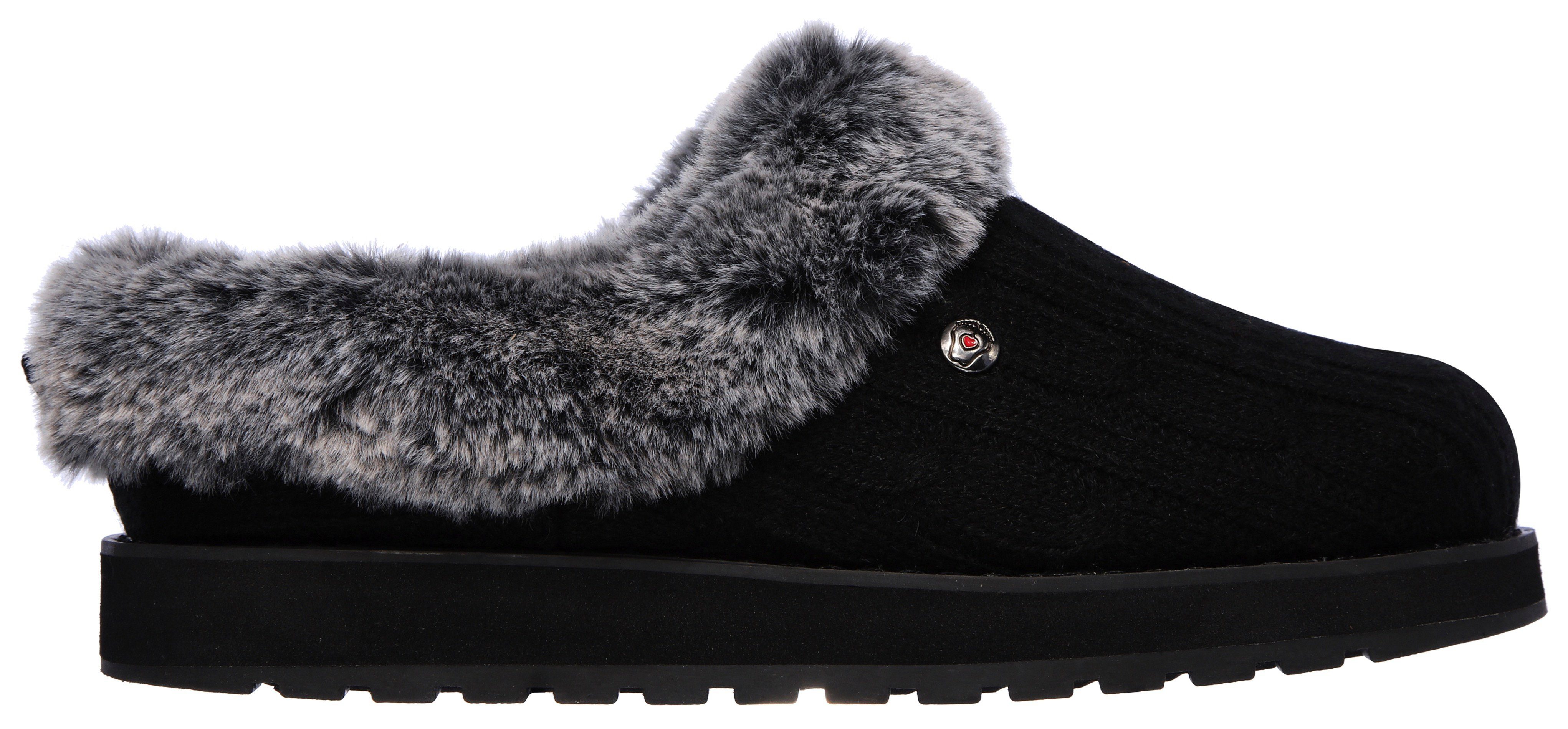 Skechers KEEPSAKES - ICE ANGEL Pantoffel Hausschuh in Strick-Optik