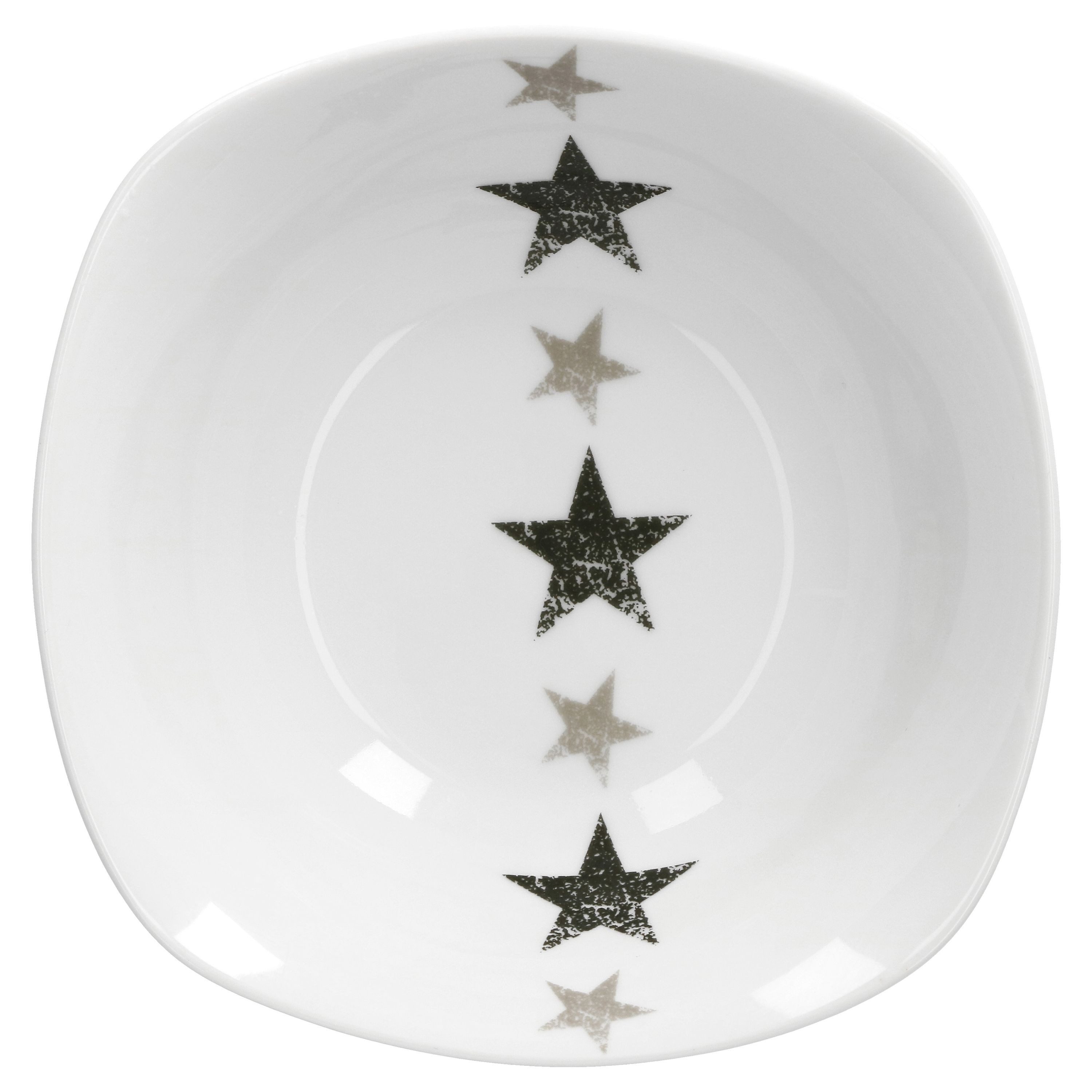van Well Müslischale 6er Set Müsli- Salatschale Stars 14cm, Porzellan