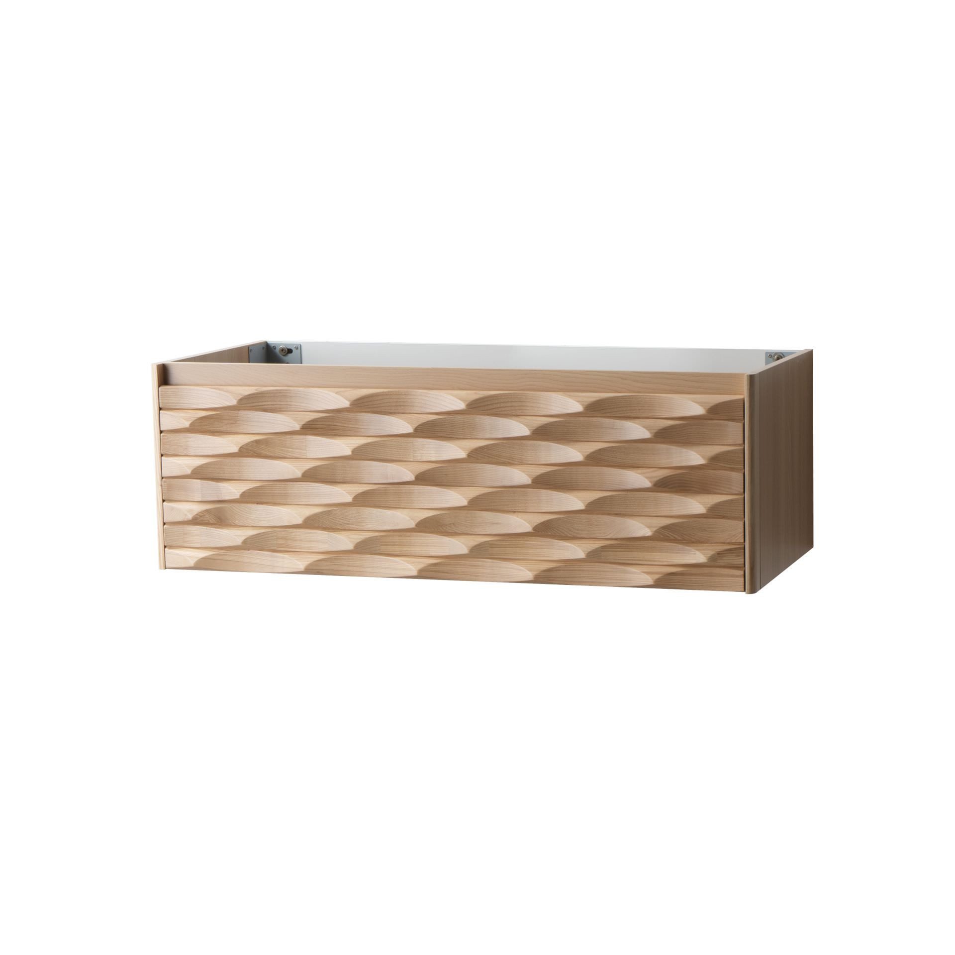 Belvit Waschbeckenschrank BV-US3620-1 (1-St) BELVIT ARGENA Waschtischunterschrank 120cm 1 Schublade Grifflos