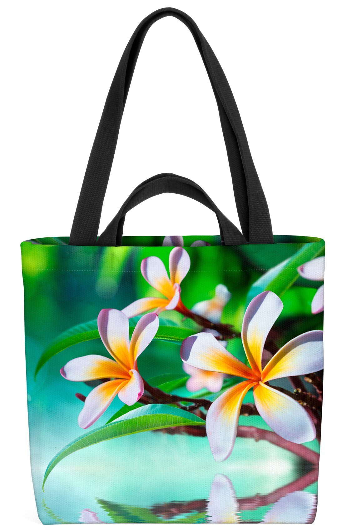 VOID Henkeltasche (1tlg), Zen Garten Frangipani Blume Garten Wellness