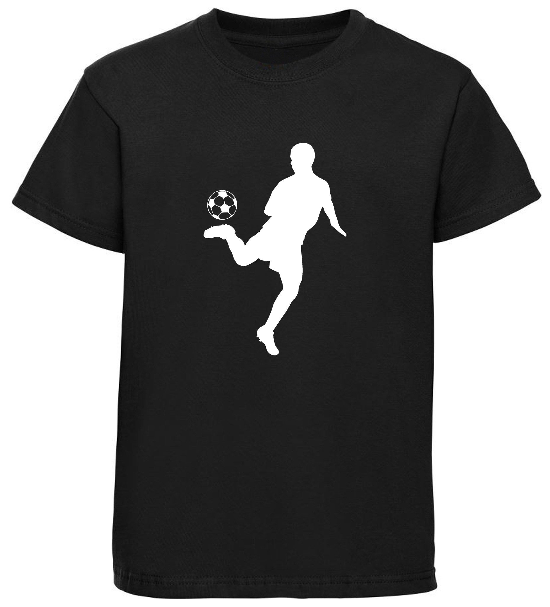 T-Shirt Kinder Fussball Shirt - Fussballer beim Hackentrick