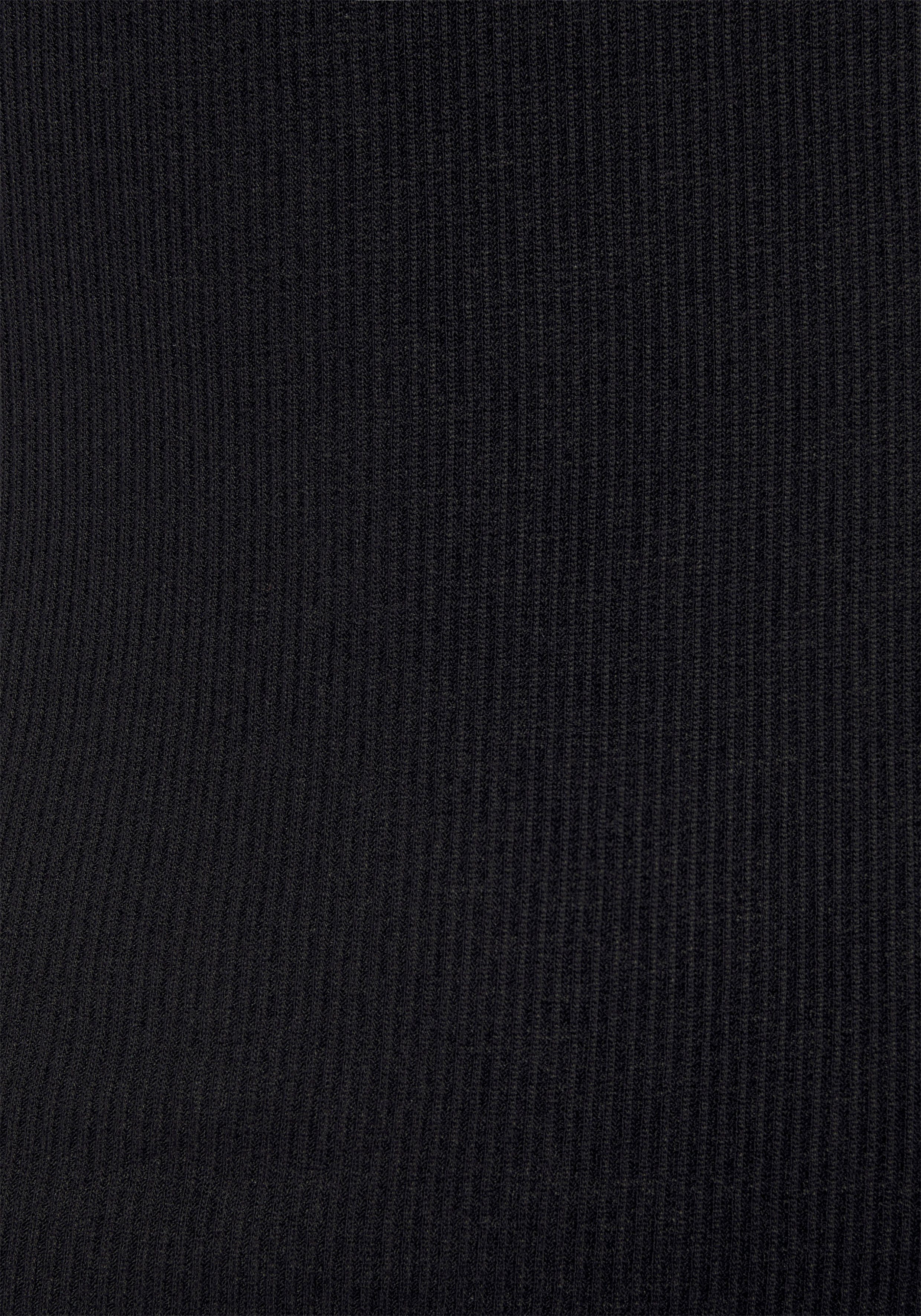 T-Shirt herzförmigen schwarz (1-tlg) Dekolleté mit Vivance