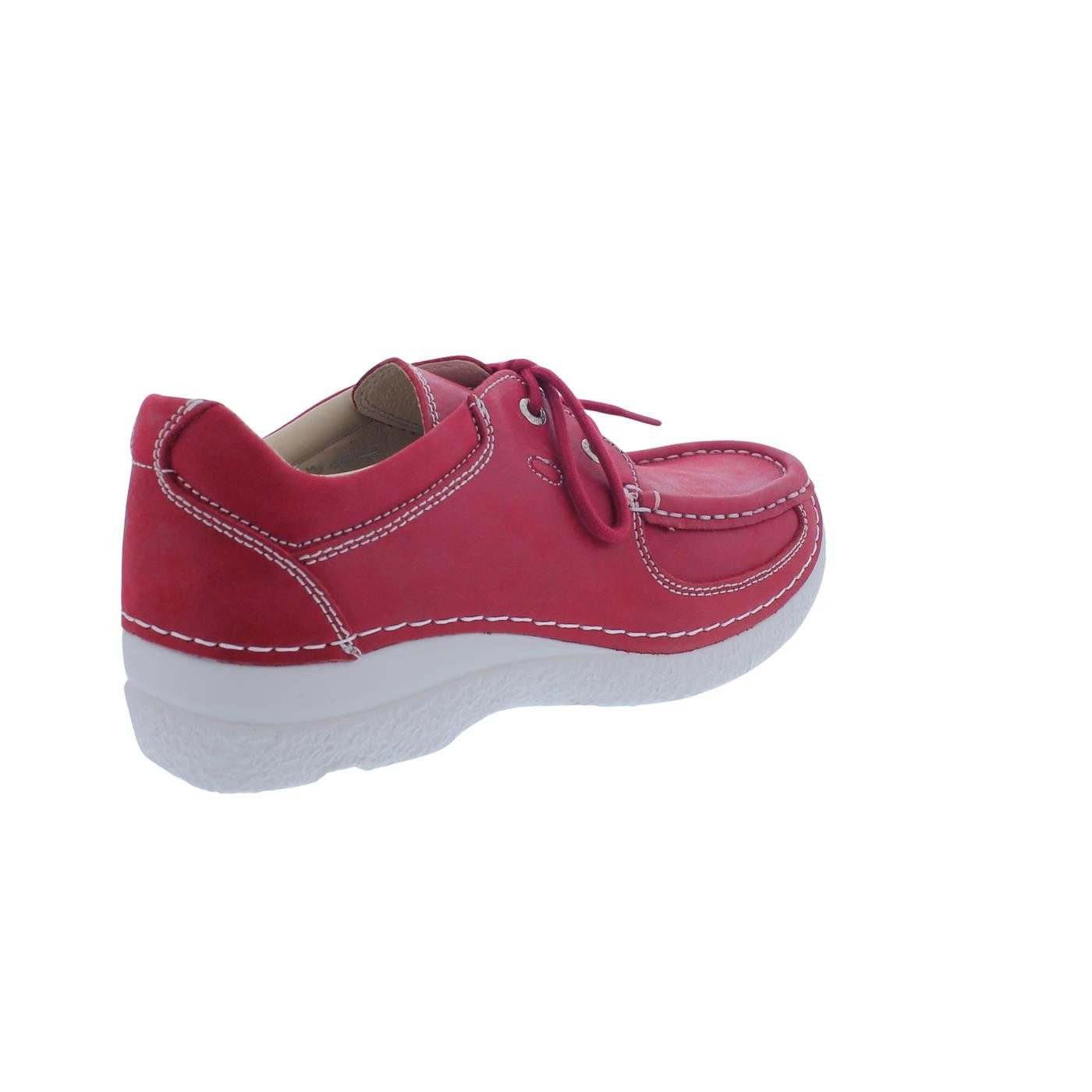 WOLKY Wolky Roll Shoe 0621636-570, Fantastic leather (Glattleder), Red summe Schnürschuh