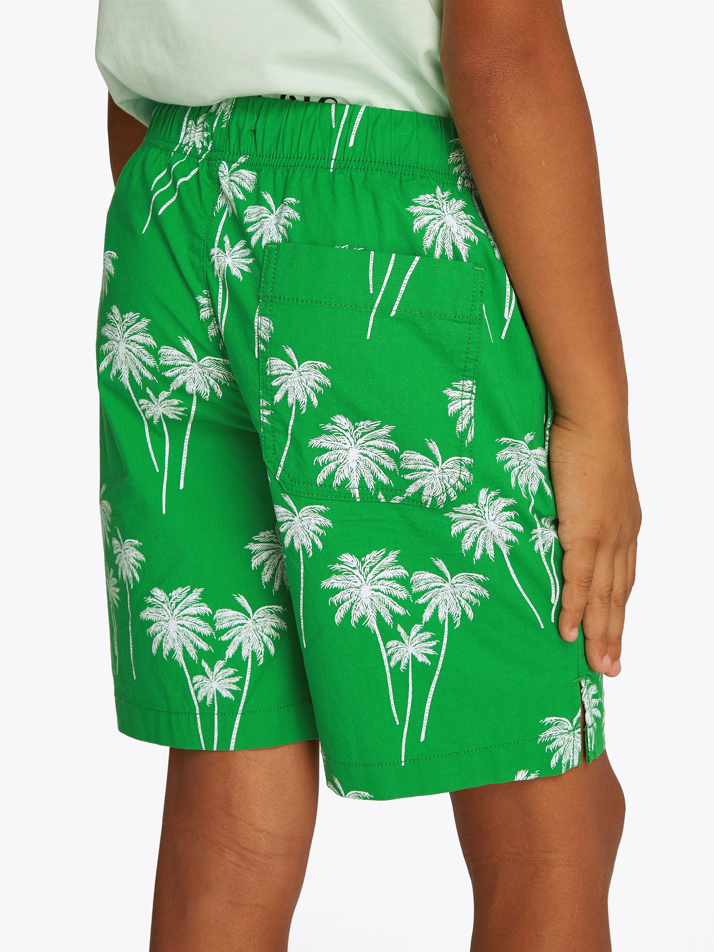 Tommy Hilfiger Shorts STRETCH POPLIN PRINTED SHORT mit Palmenprint