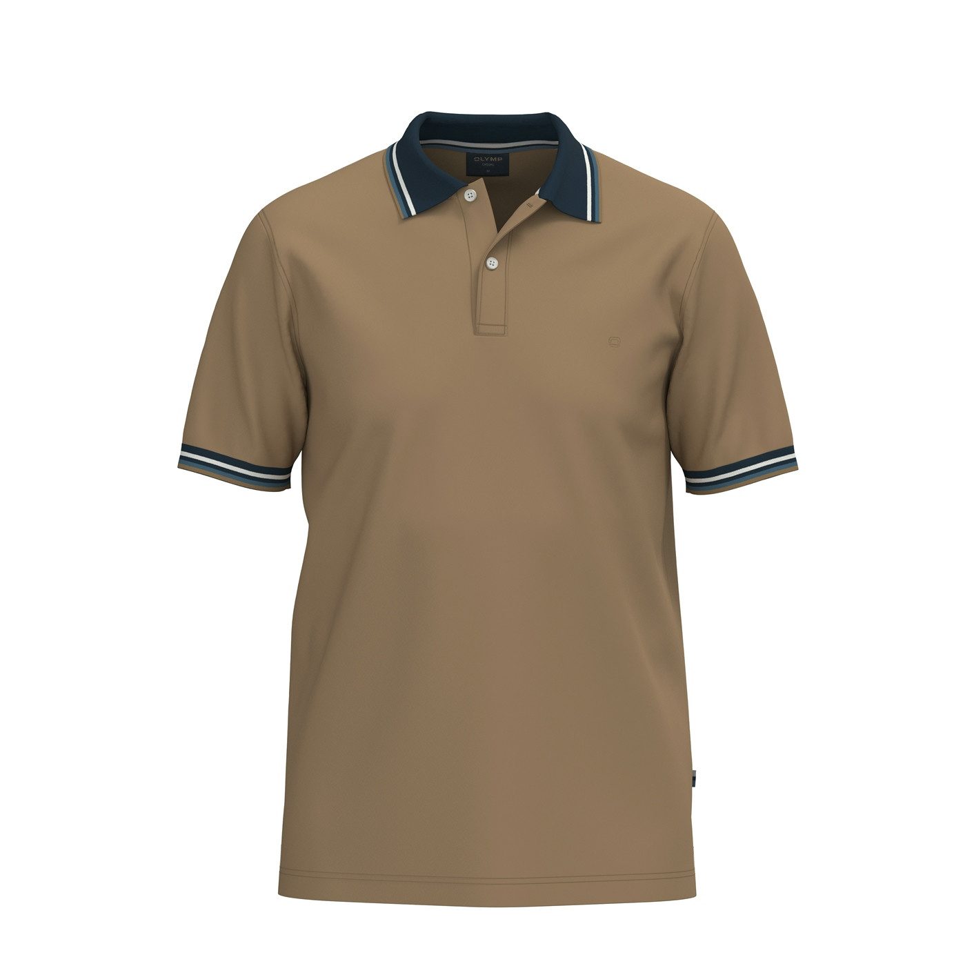 OLYMP Poloshirt Casual farbliche Kontrast-Details günstig online kaufen