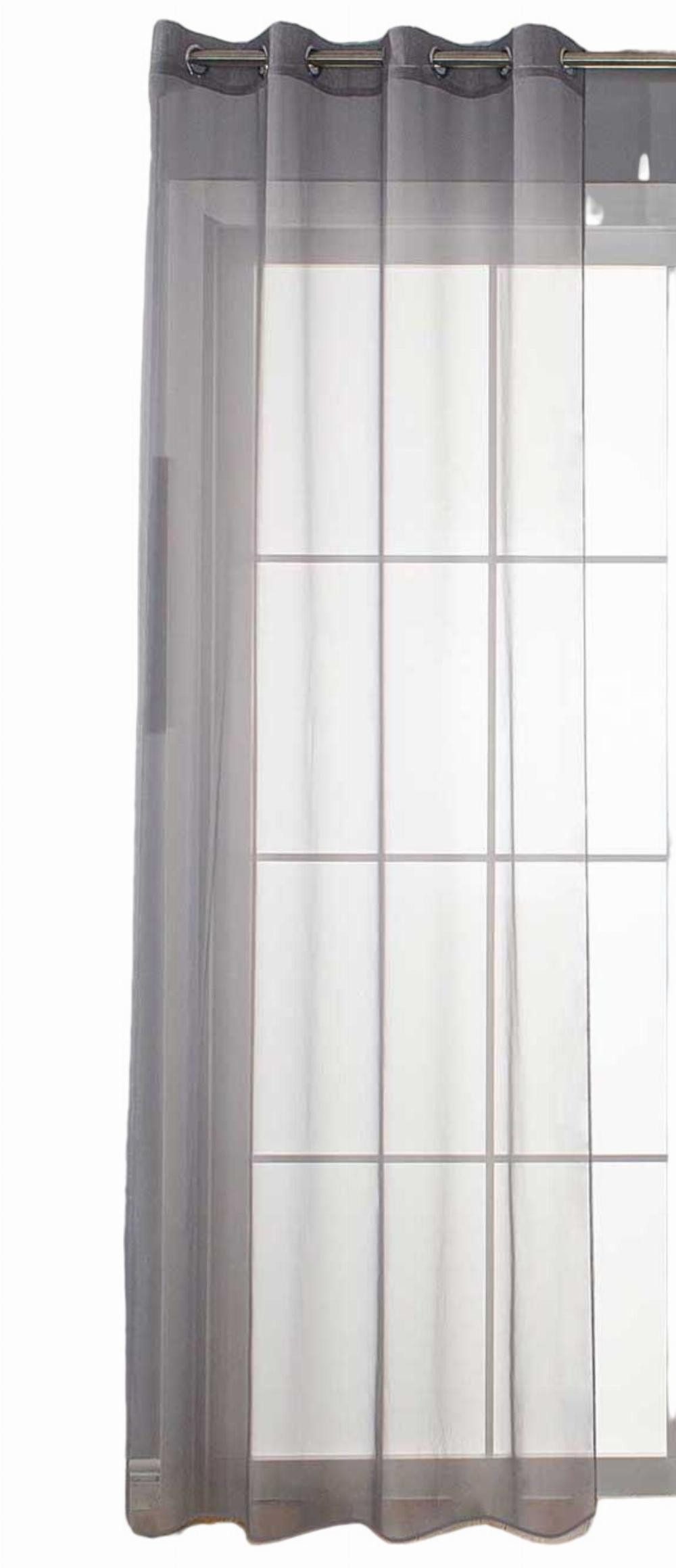 Gardinenbox Gardine (1 St), Ösen, transparent, Voile, Store Bleibandabschlu günstig online kaufen