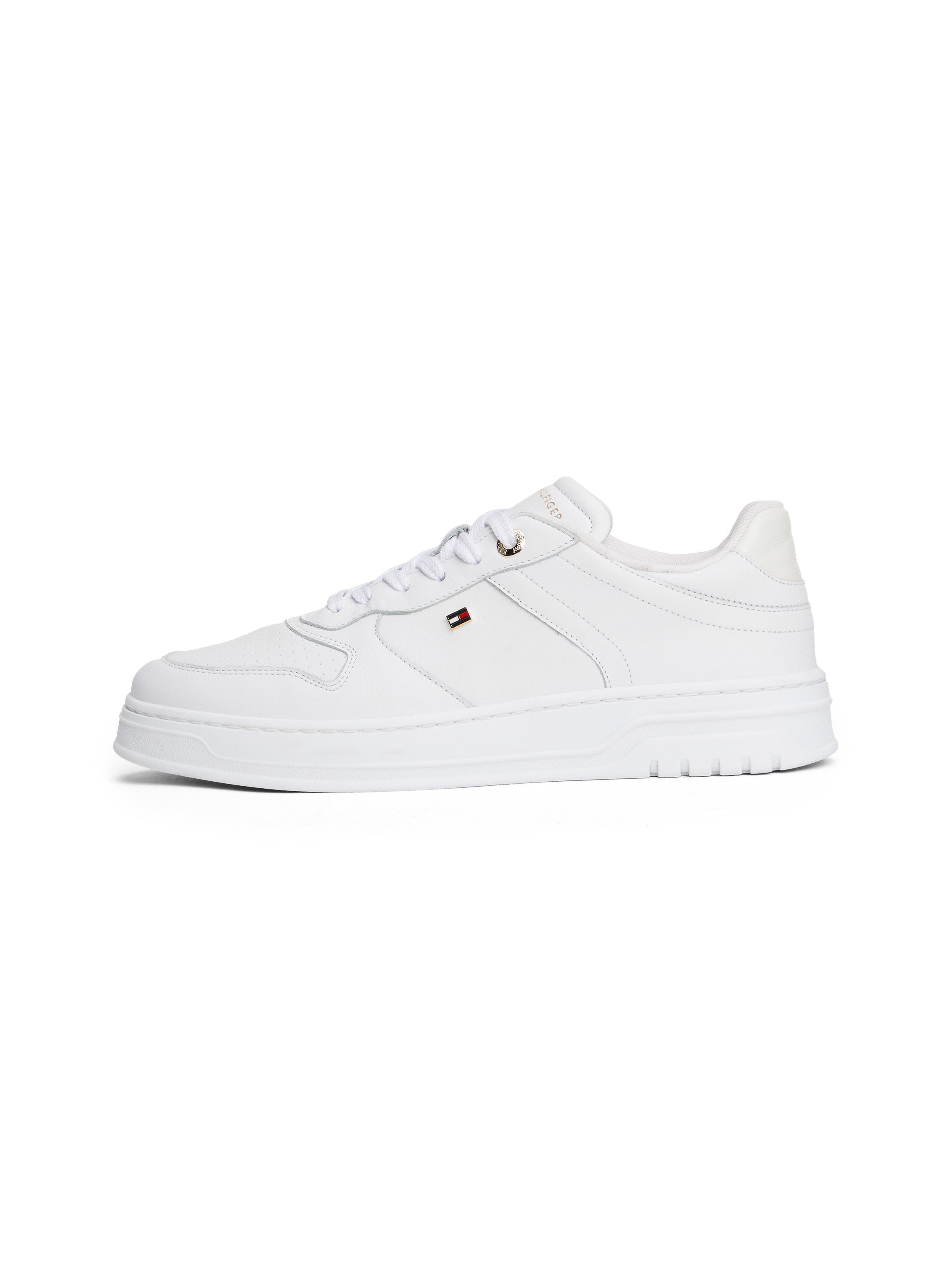 Tommy Hilfiger TH SPORTY CUPSOLE LEATHER Plateausneaker, Freizeitschuh, Halbschuh, Schnürschuh mit seitlichem Logo – Bild 5 von 5