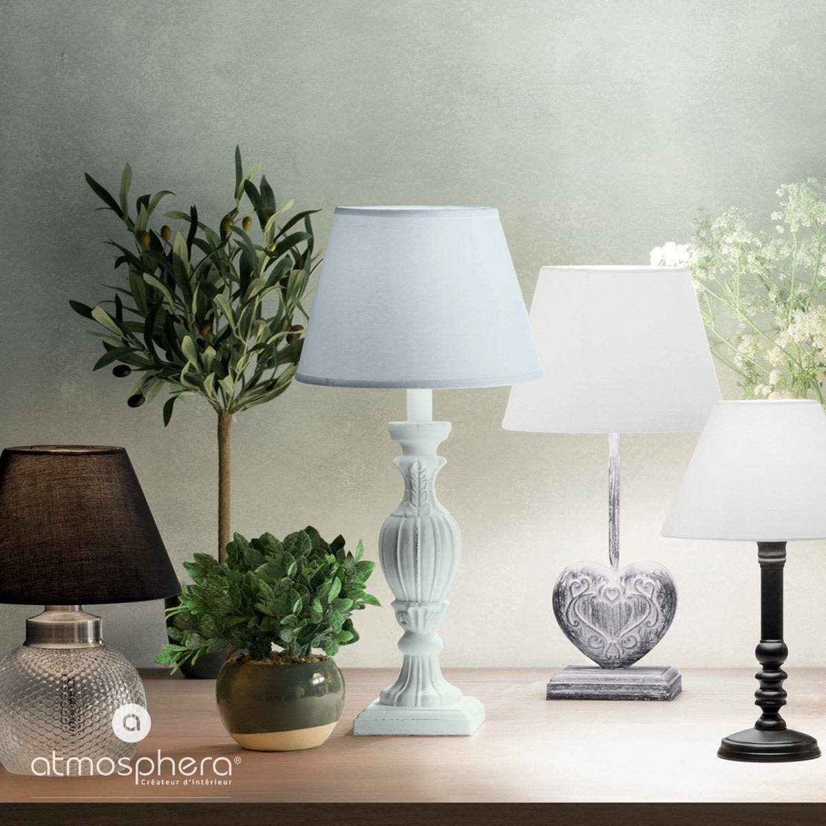 Atmosphera Créateur d'intérieur Tischleuchte, Leuchte mit Dekofunktion, ohne Leuchtmittel – Bild 3 von 3