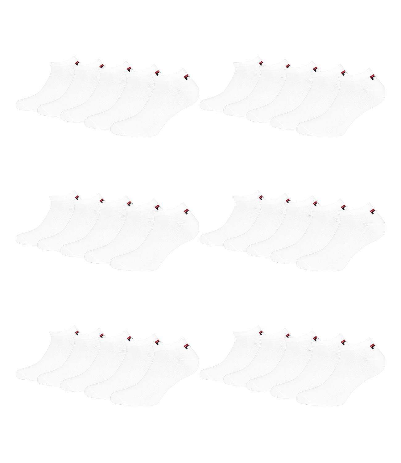 Fila Sneakersocken Kurzsocken (15-Paar) mit weichen Bündchen 300 white