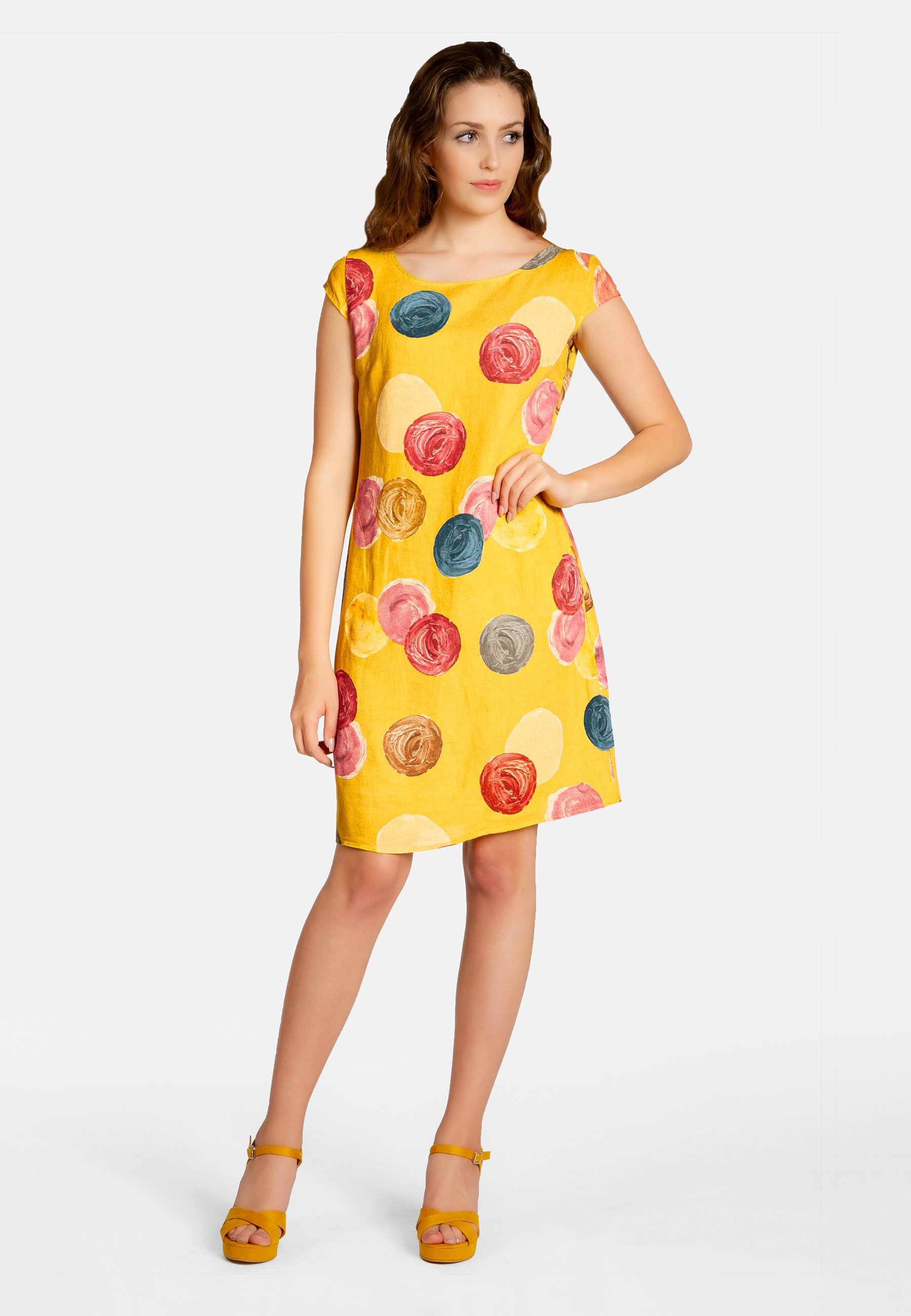 Caspar Sommerkleid SKL033 leichtes knielanges Damen günstig online kaufen
