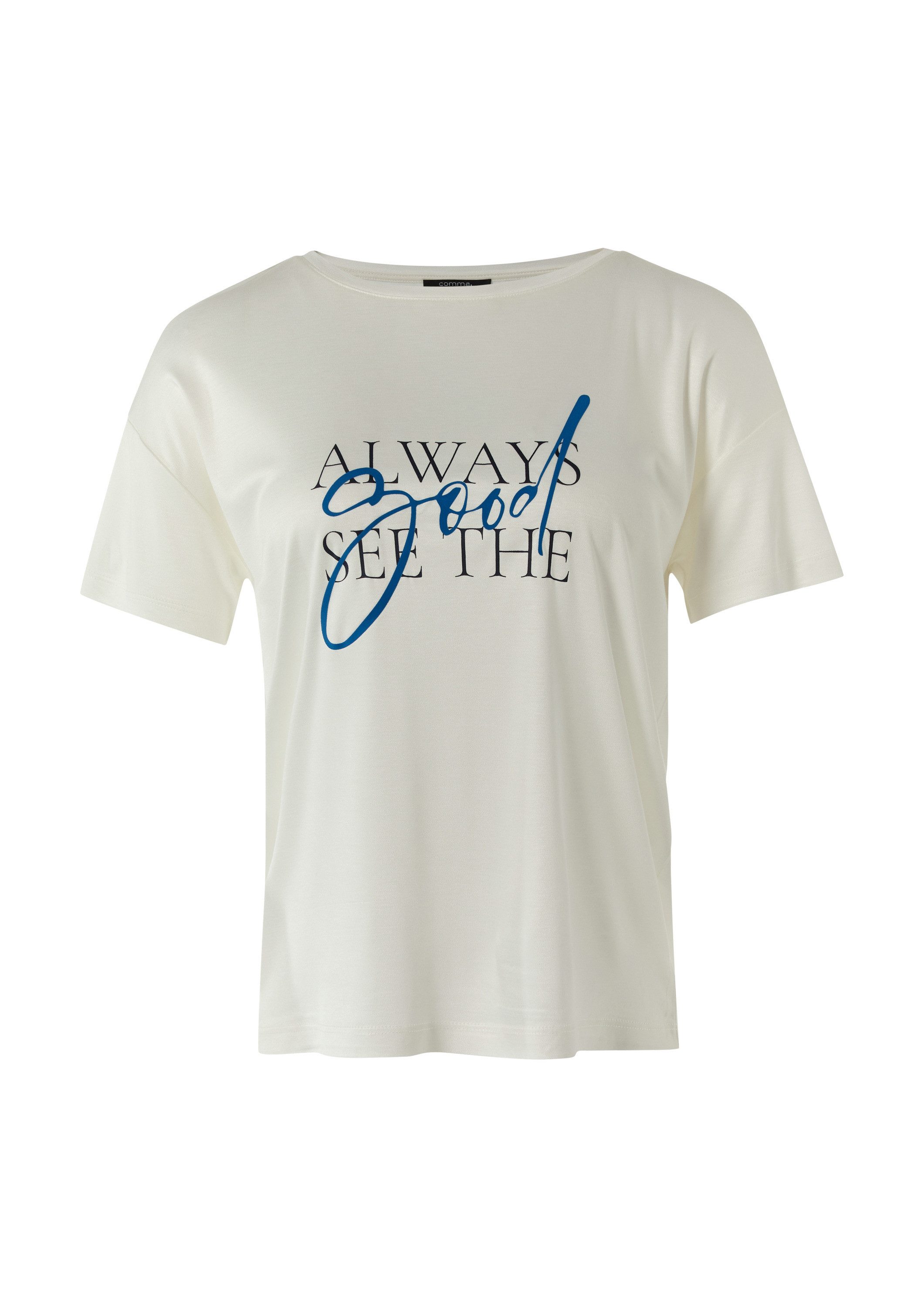 comma Kurzarmshirt T-Shirt (1-tlg) günstig online kaufen