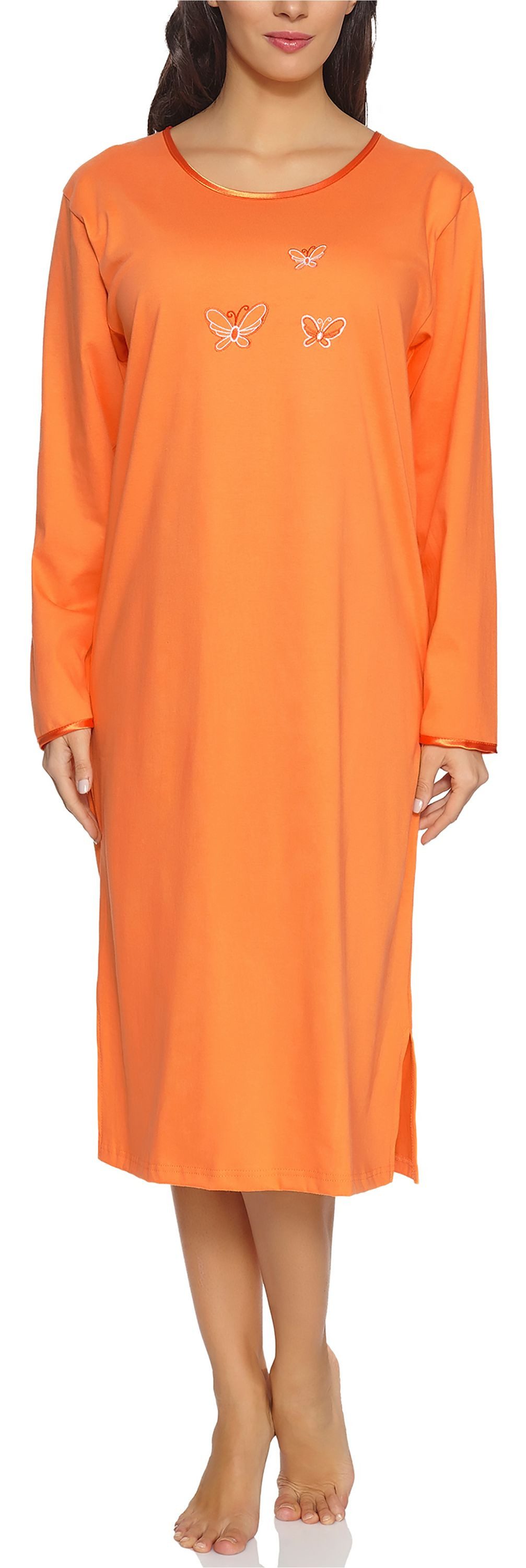 Merry Style Nachthemd Damen Langarm Nachthemd 91LW1 (1-tlg)